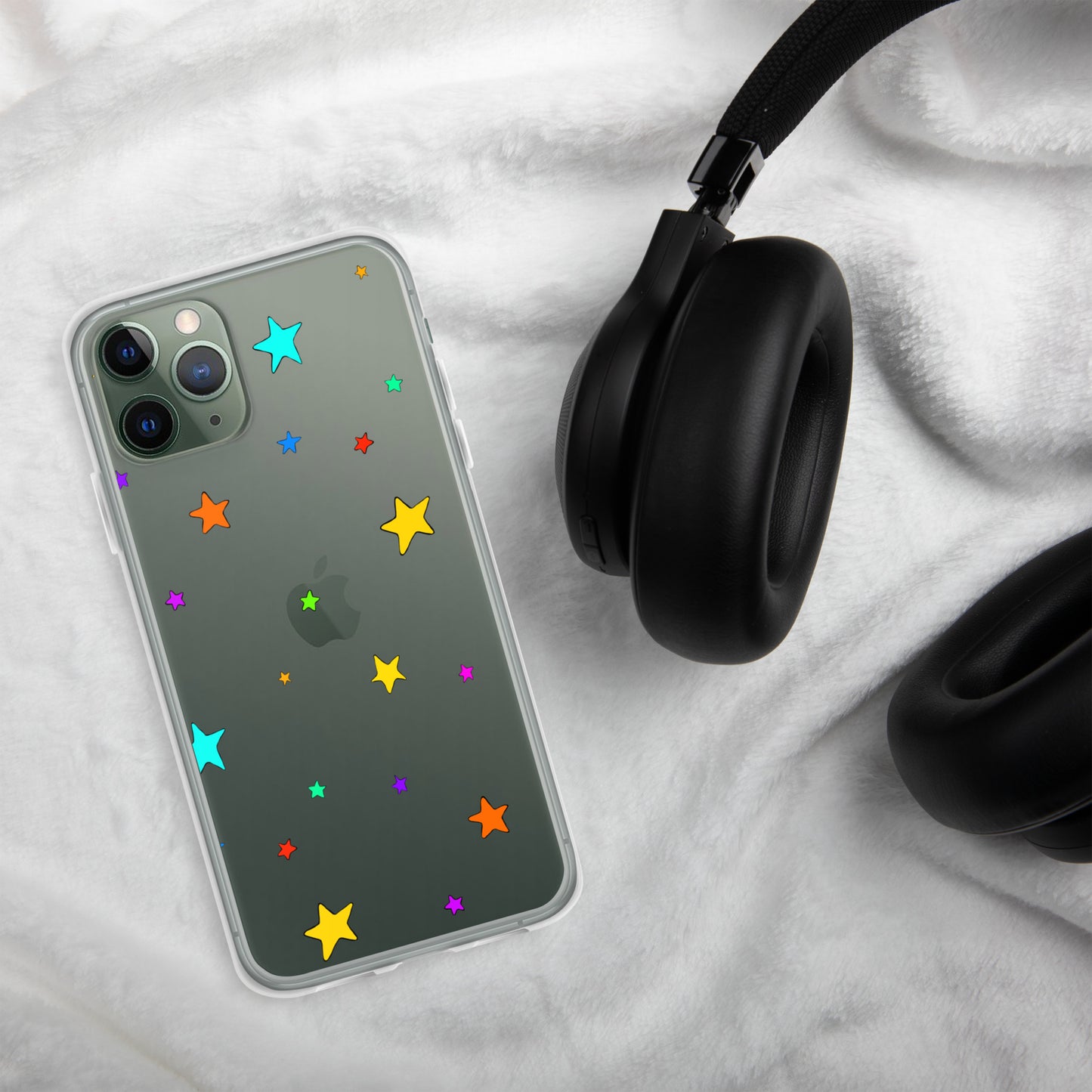 Colorful Stars Clear Case for iPhone®