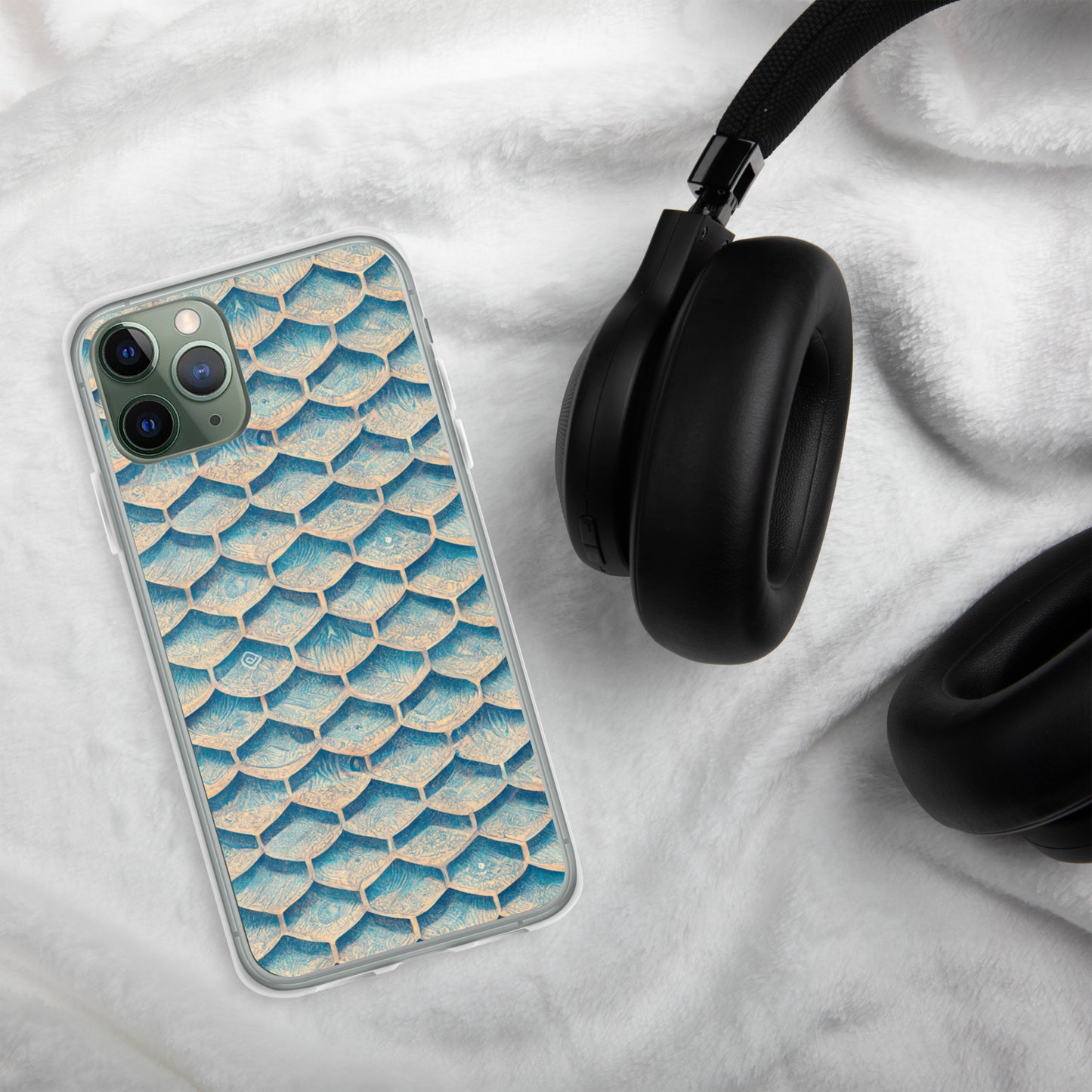 Seafoam Scales Clear Case for iPhone®