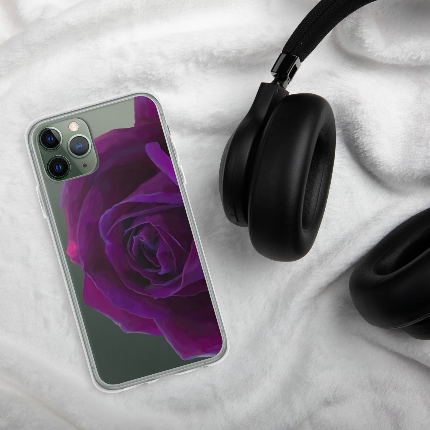 Joey’s Purple Rose Clear Case for iPhone®