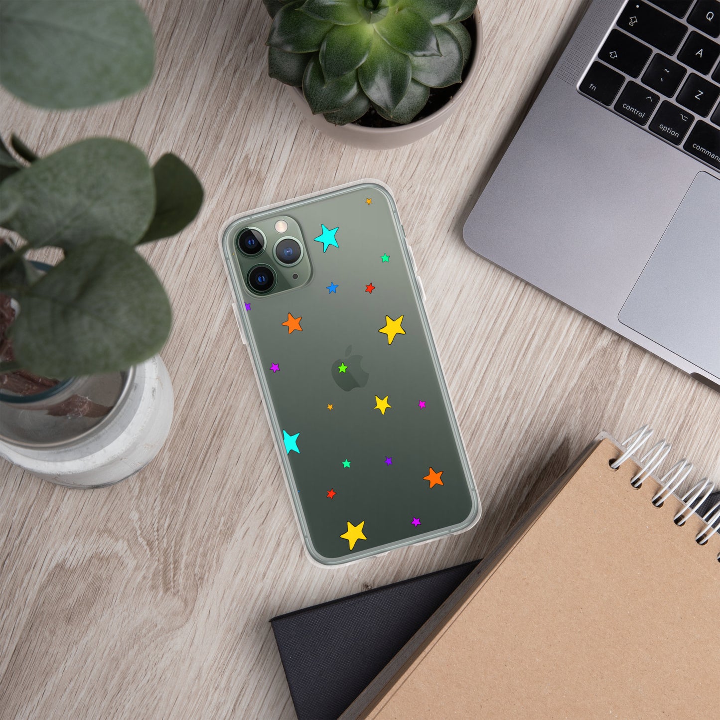 Colorful Stars Clear Case for iPhone®