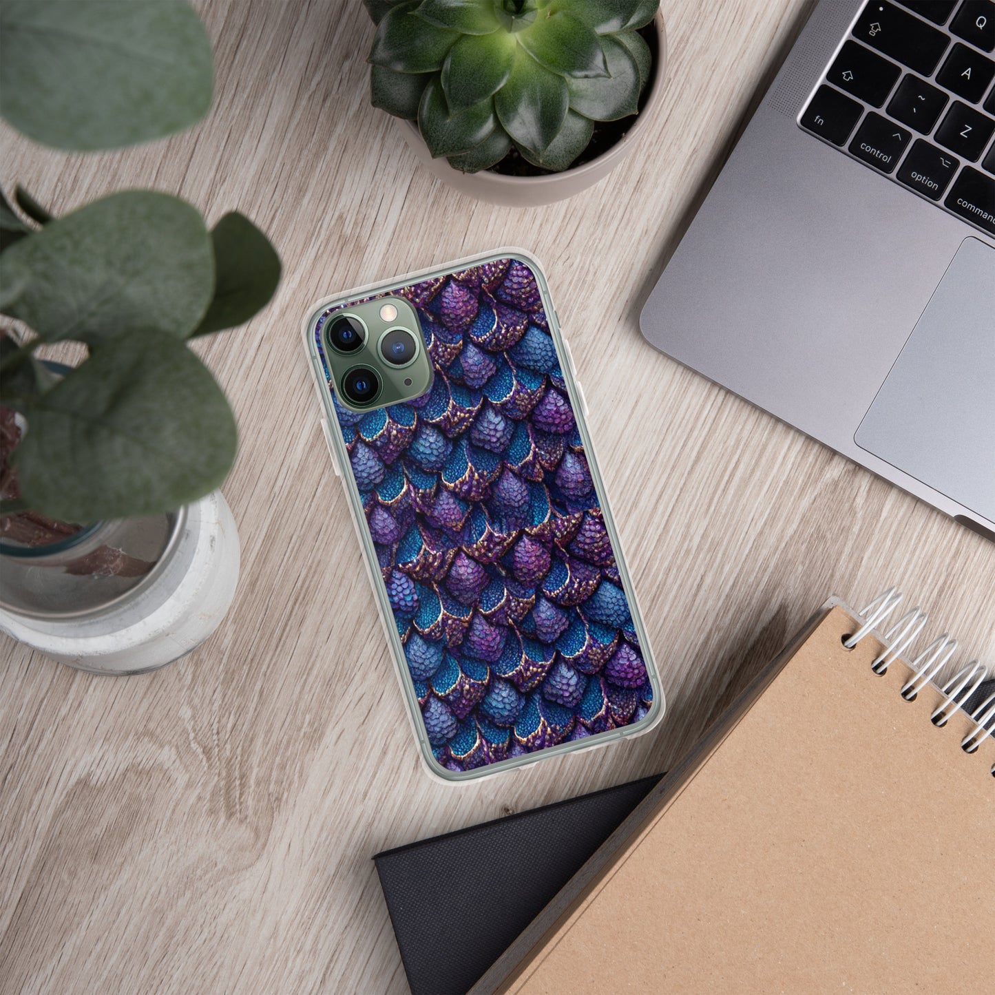 Luminosa, the Radiant Amethyst Drakon Clear Case for iPhone®