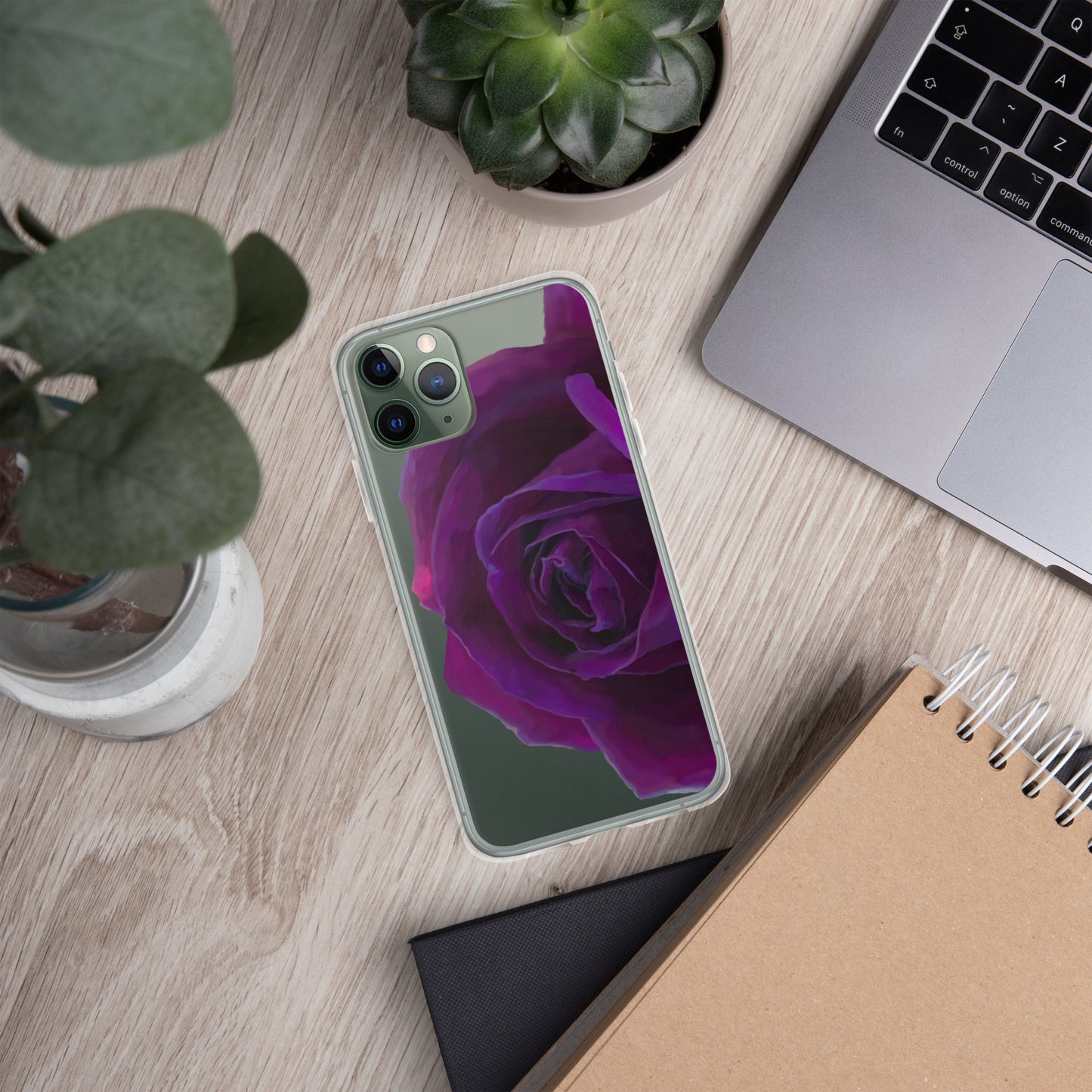 Joey’s Purple Rose Clear Case for iPhone®