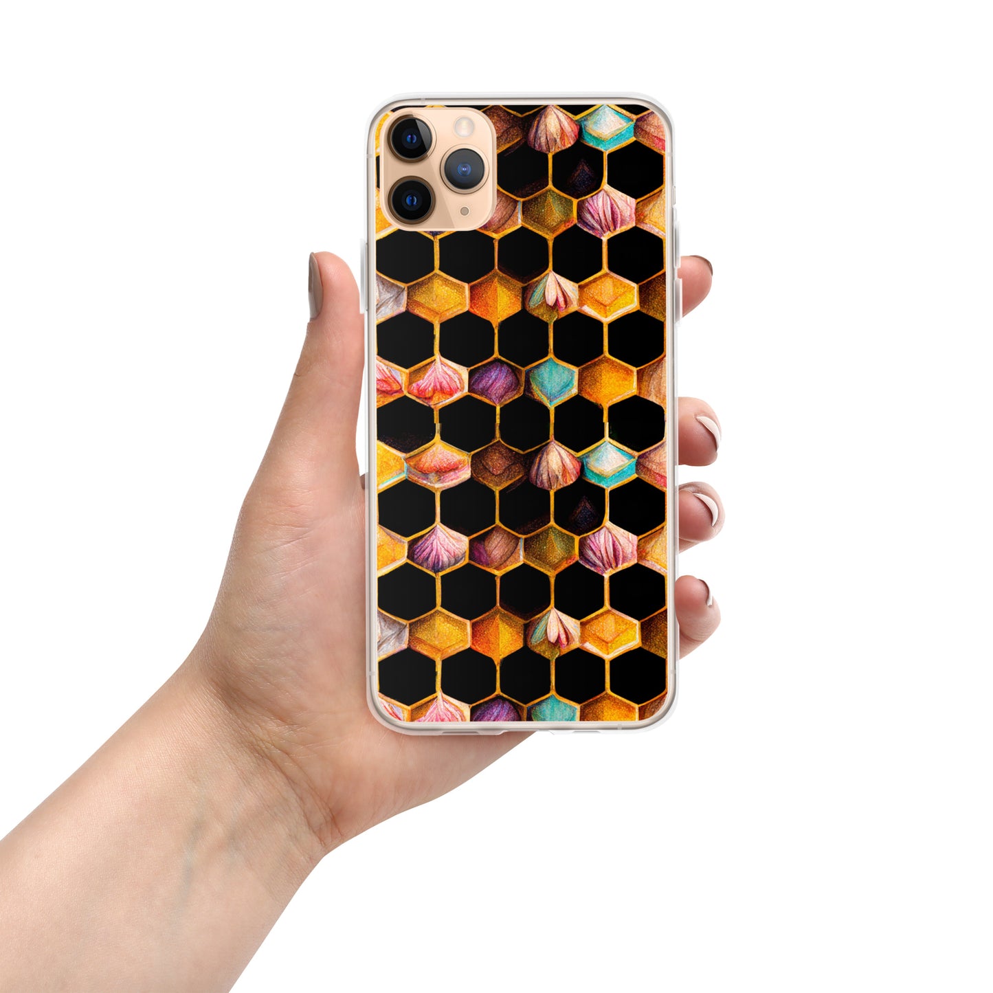 Beehive Lattice Love Clear Case for iPhone®