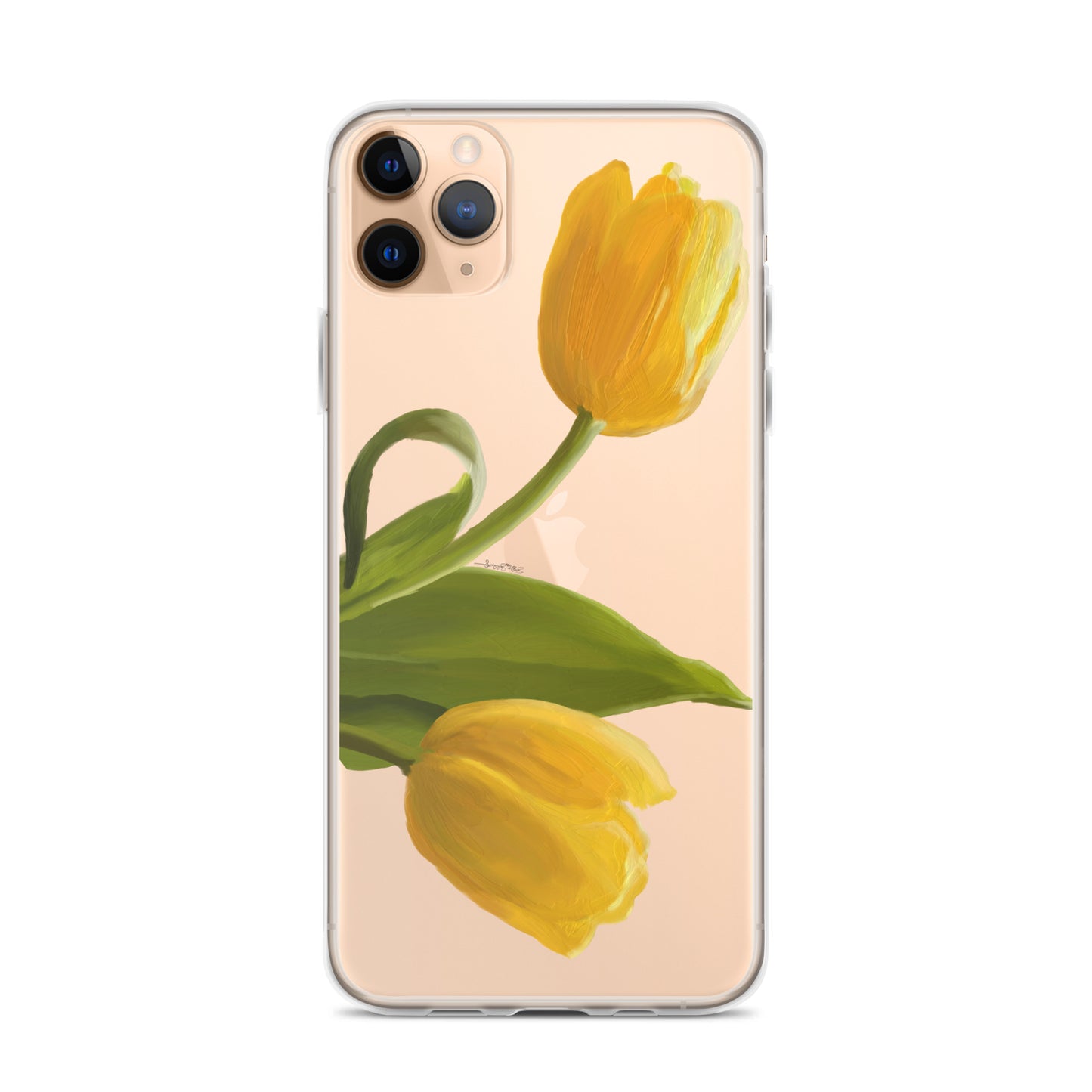 Sue’s Yellow Tulip Clear Case for iPhone®