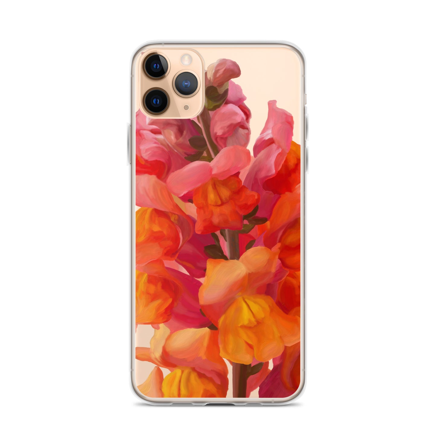 Mark’s Orange Snapdragon on Clear Case for iPhone®