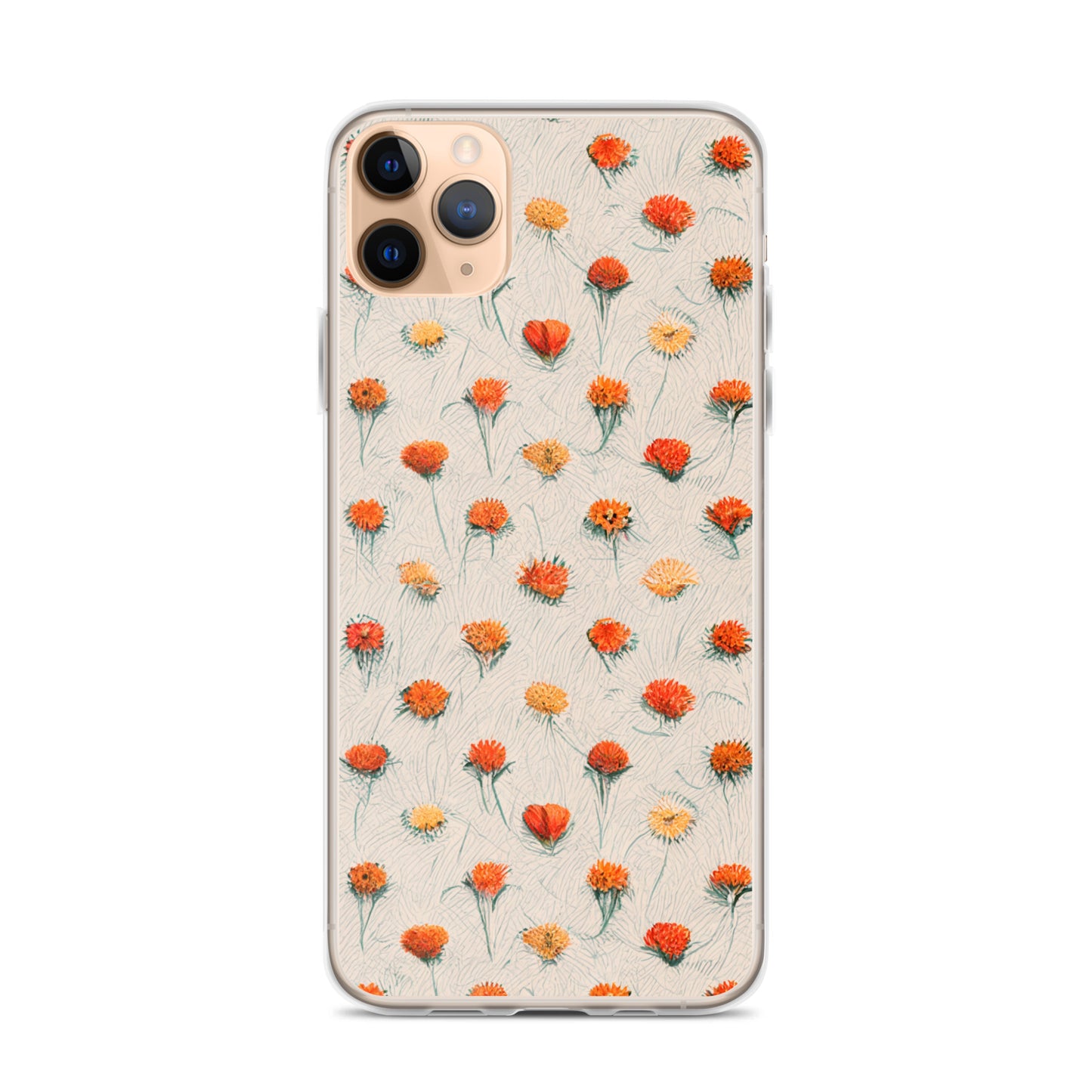 Fiery Meadow Sketch Clear Case for iPhone®