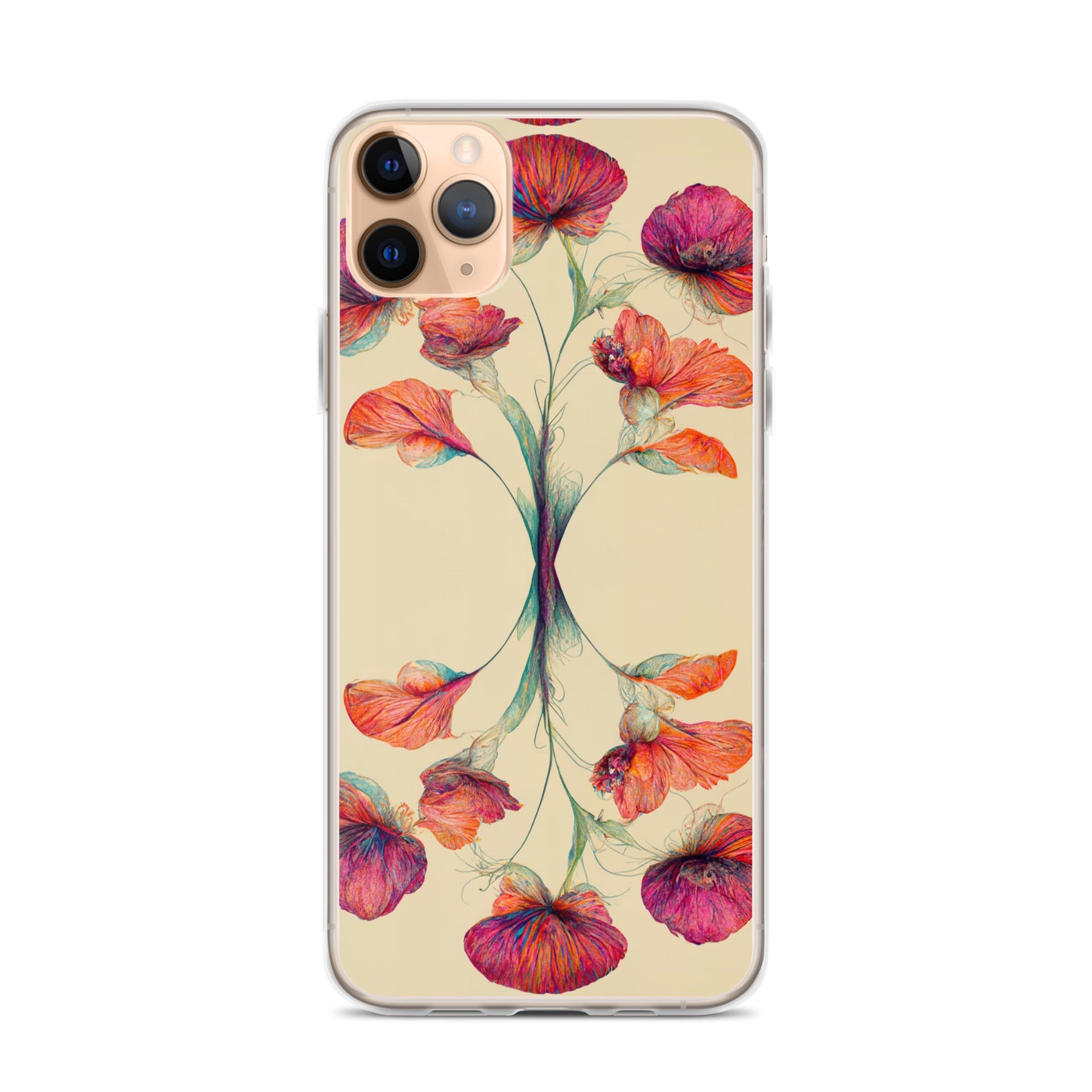 Nouveau Flowers on Clear Case for iPhone®