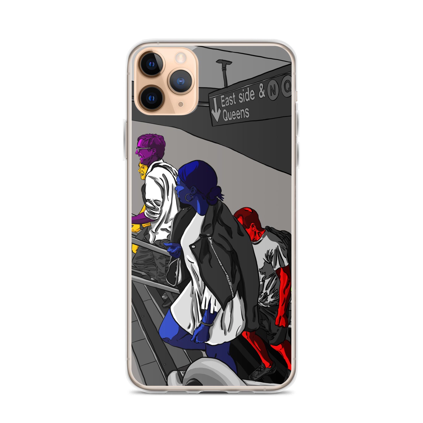 NYC Subway East Side and Queens Clear Case for iPhone®