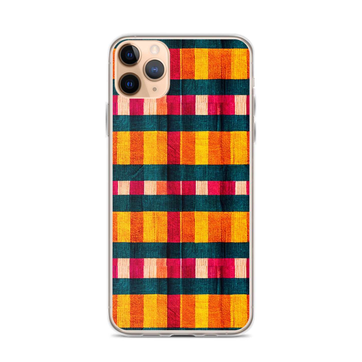 Tropical Fiesta Plaid Clear Case for iPhone®