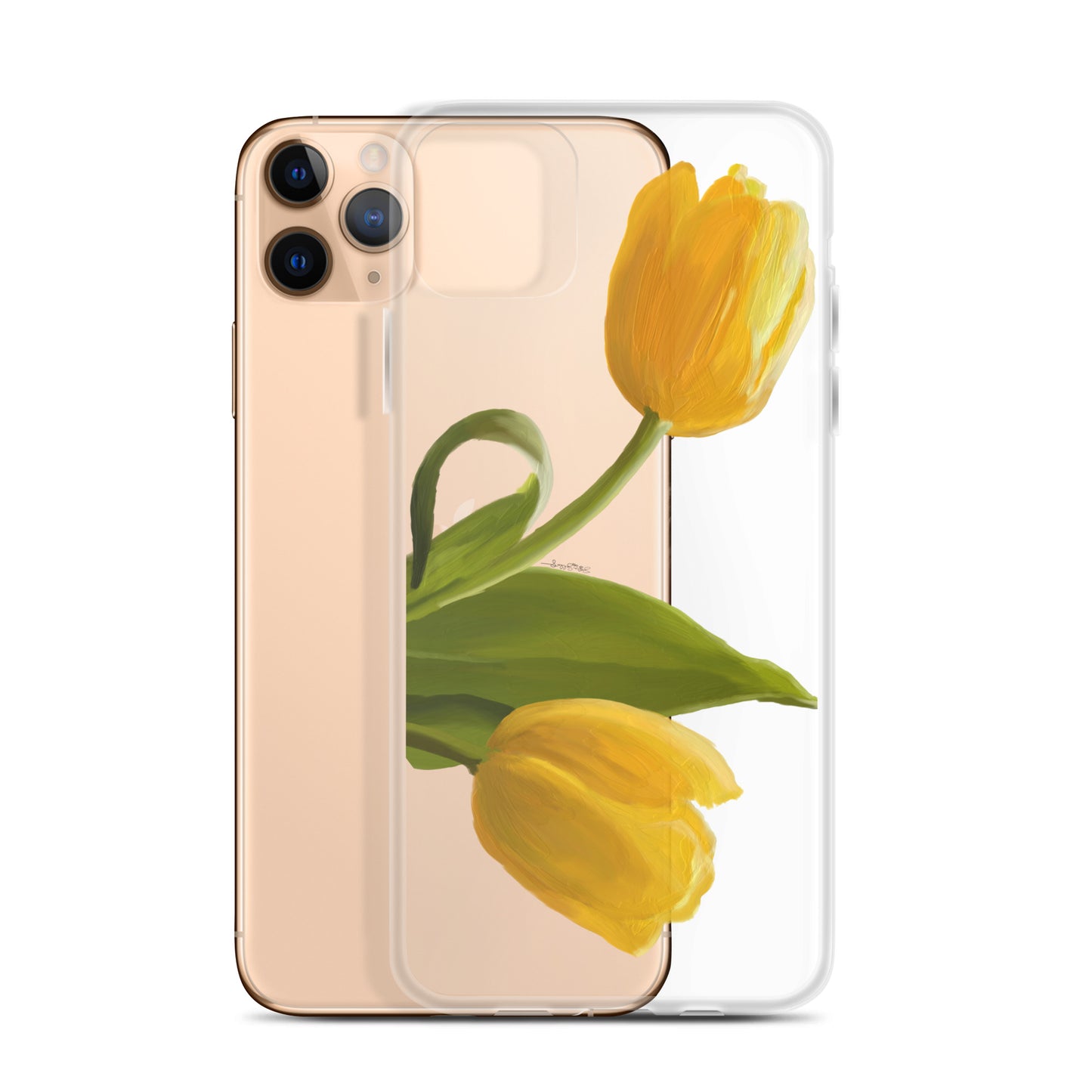 Sue’s Yellow Tulip Clear Case for iPhone®