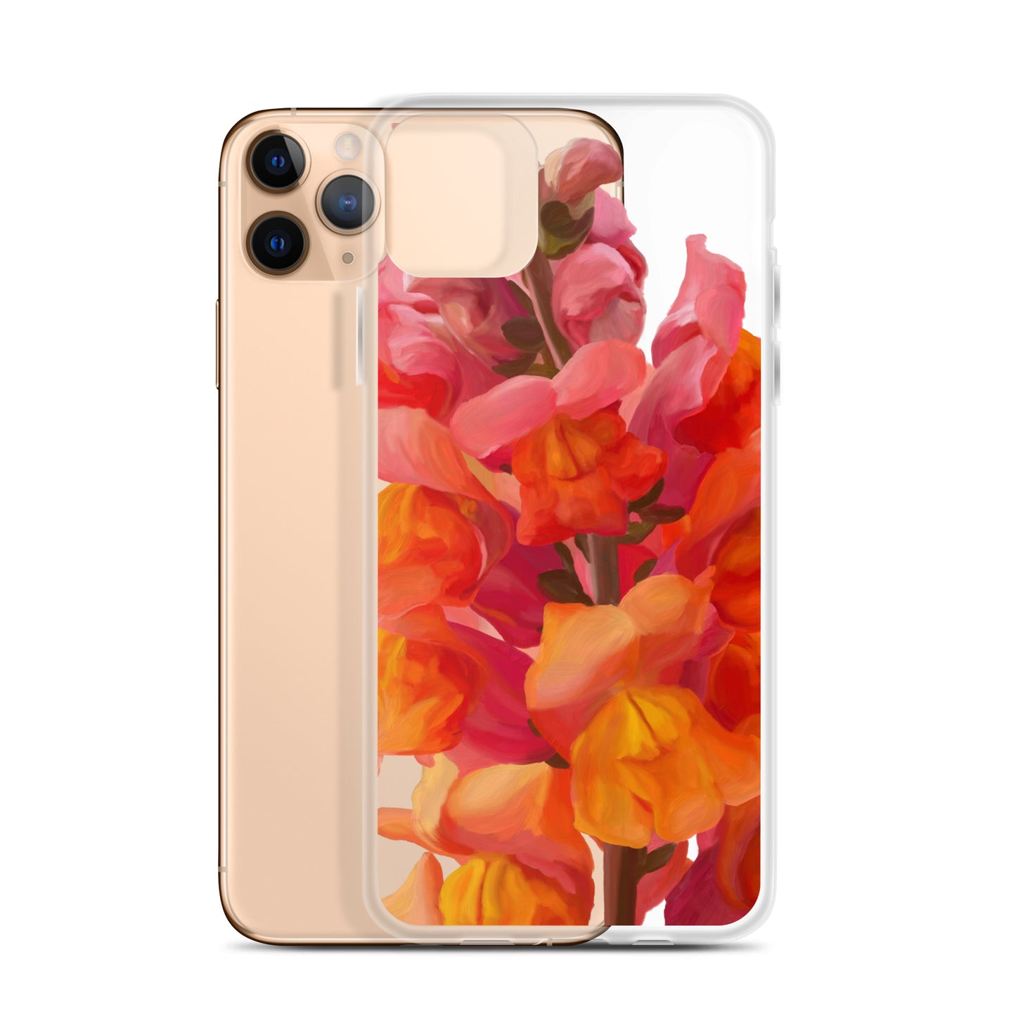 Mark’s Orange Snapdragon on Clear Case for iPhone®