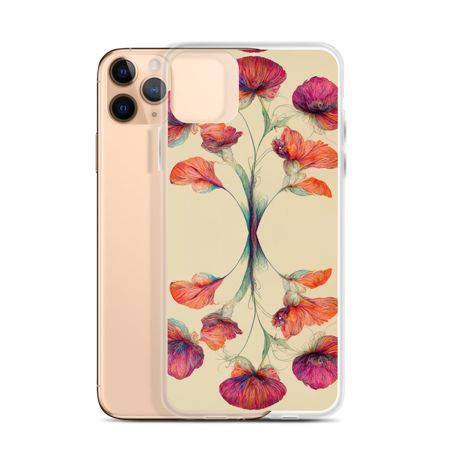 Nouveau Flowers on Clear Case for iPhone®