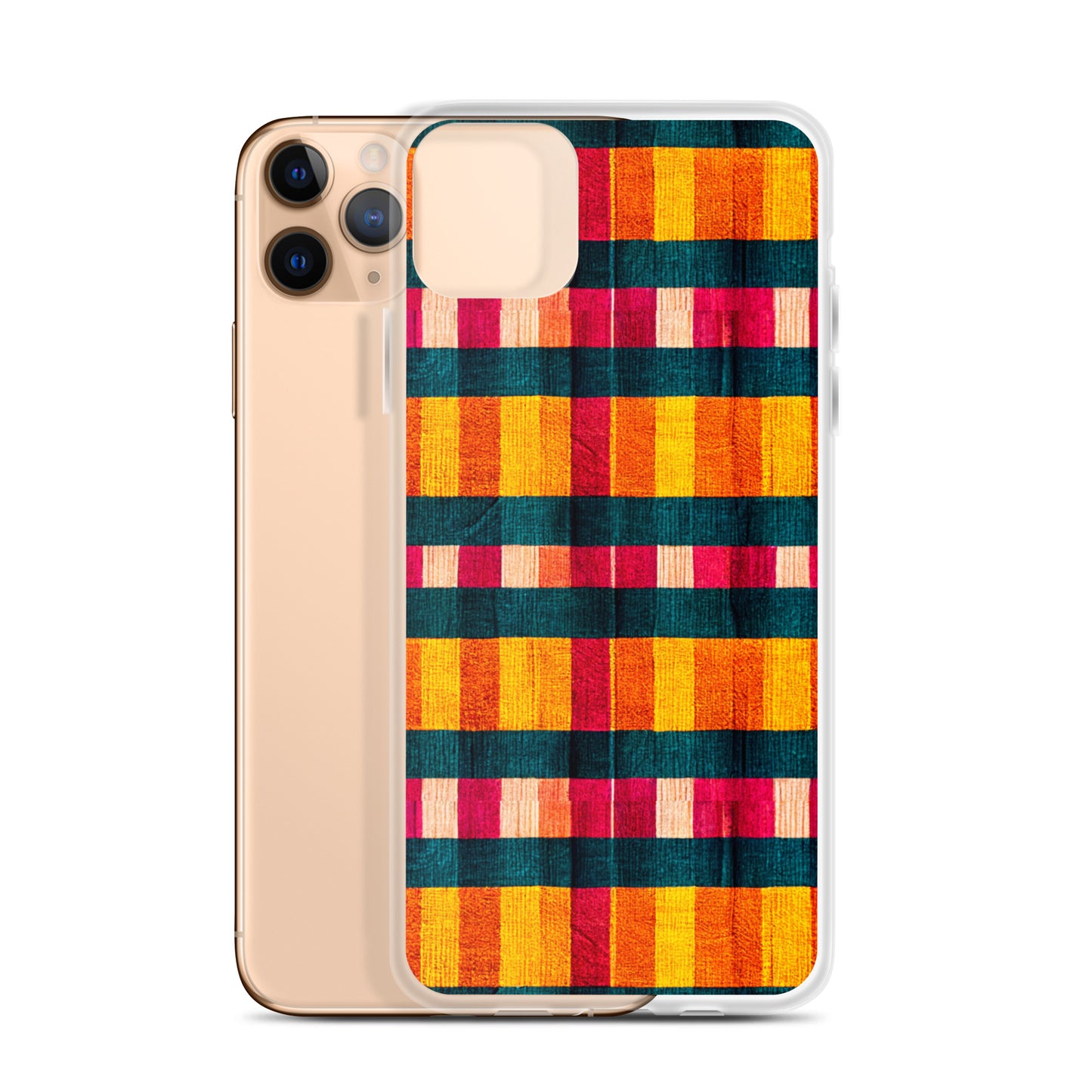 Tropical Fiesta Plaid Clear Case for iPhone®