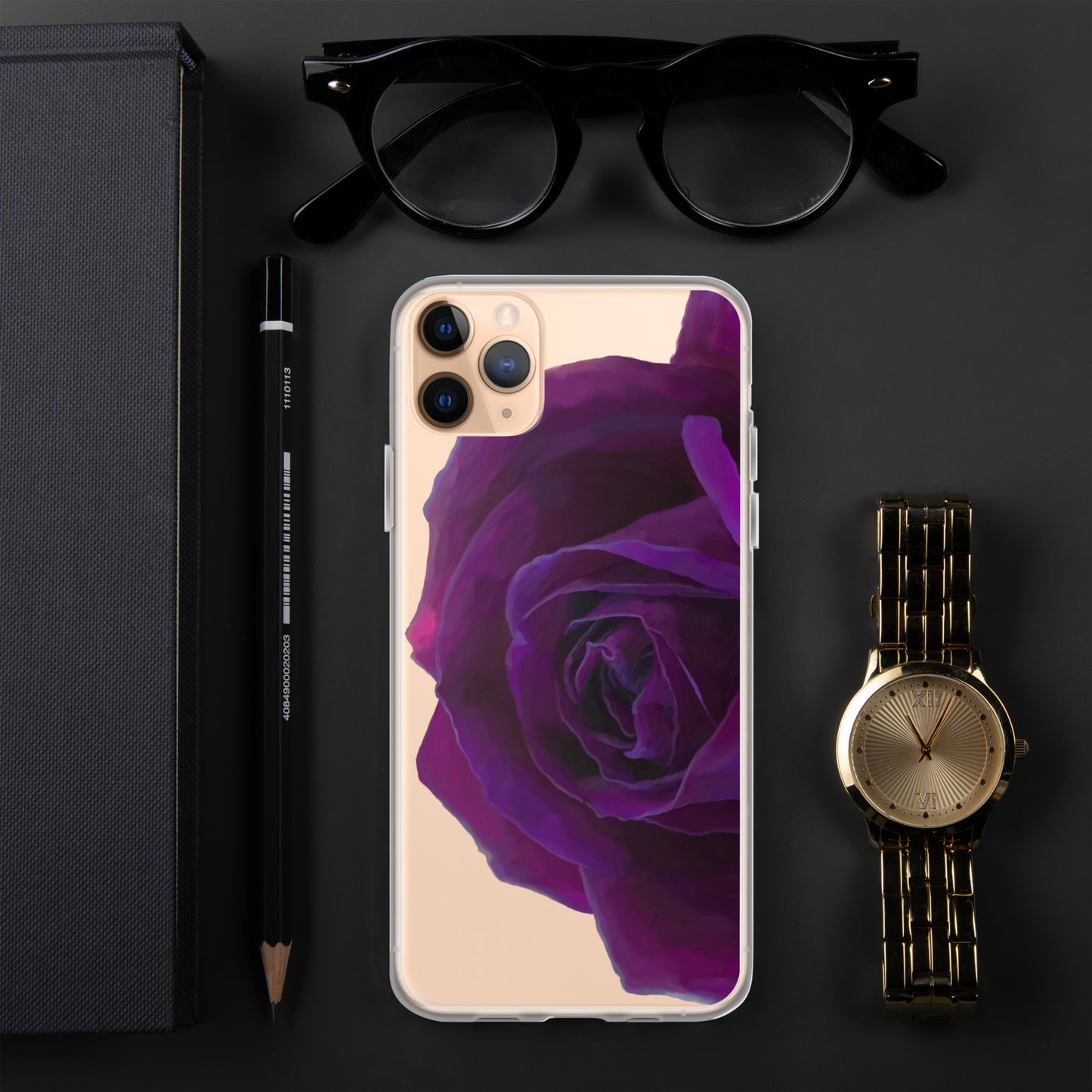 Joey’s Purple Rose Clear Case for iPhone®