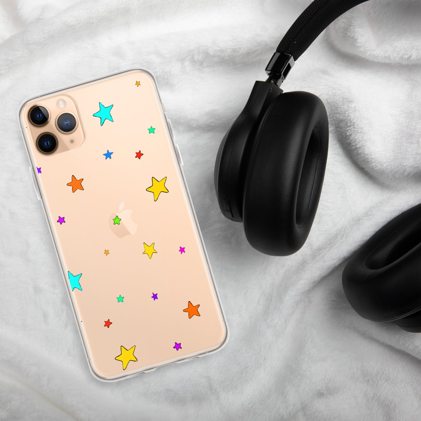 Colorful Stars Clear Case for iPhone®