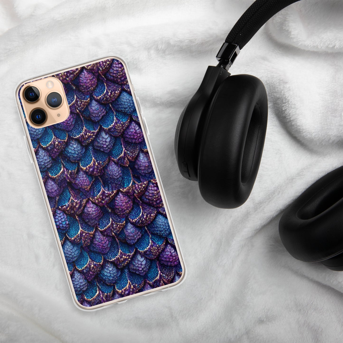 Luminosa, the Radiant Amethyst Drakon Clear Case for iPhone®