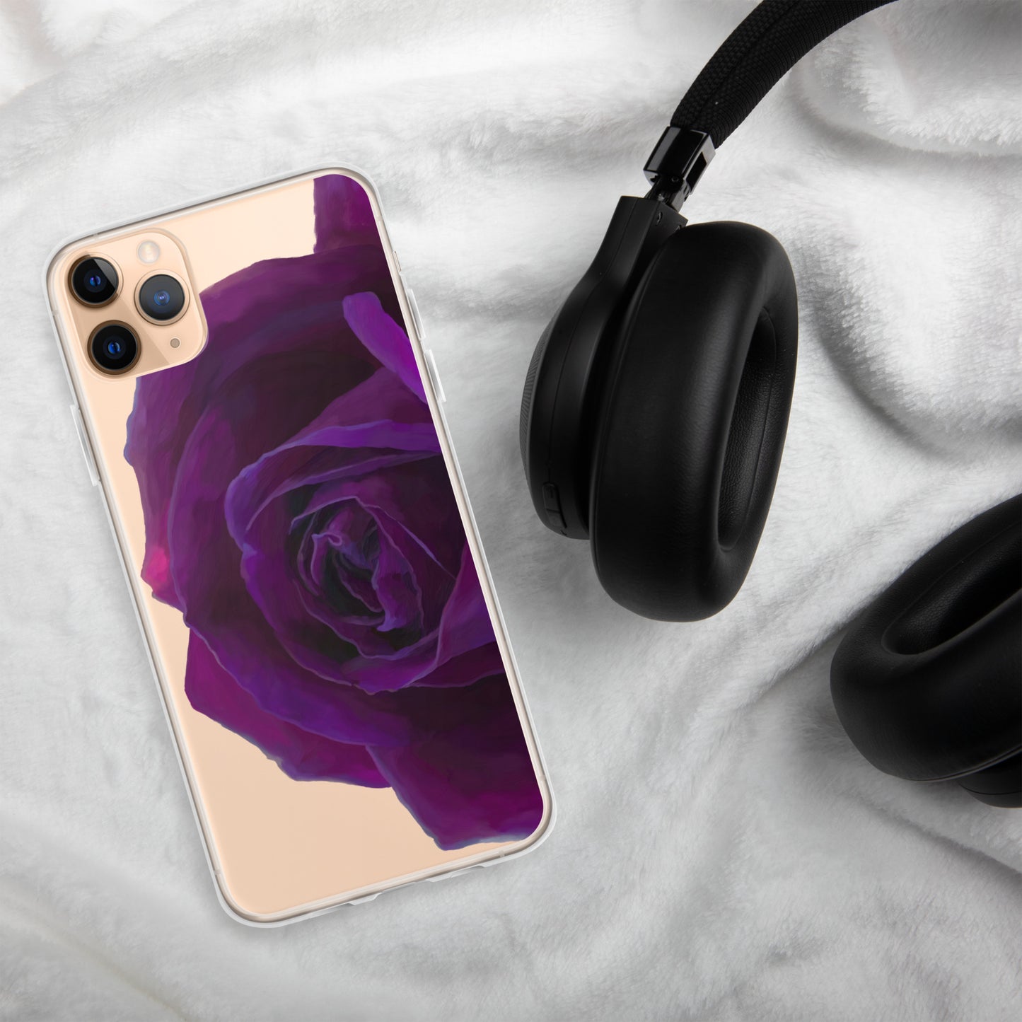 Joey’s Purple Rose Clear Case for iPhone®