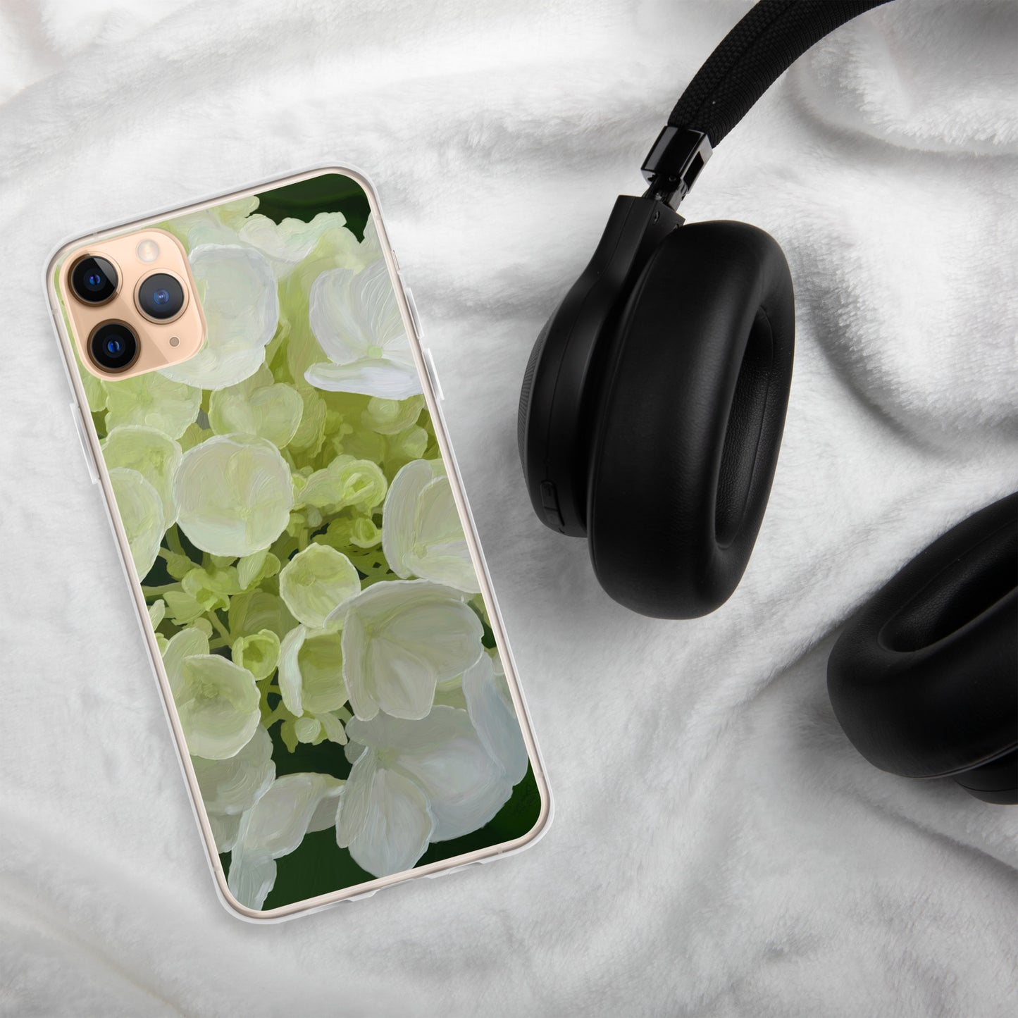 Jose’s White Hydrangea Clear Case for iPhone®