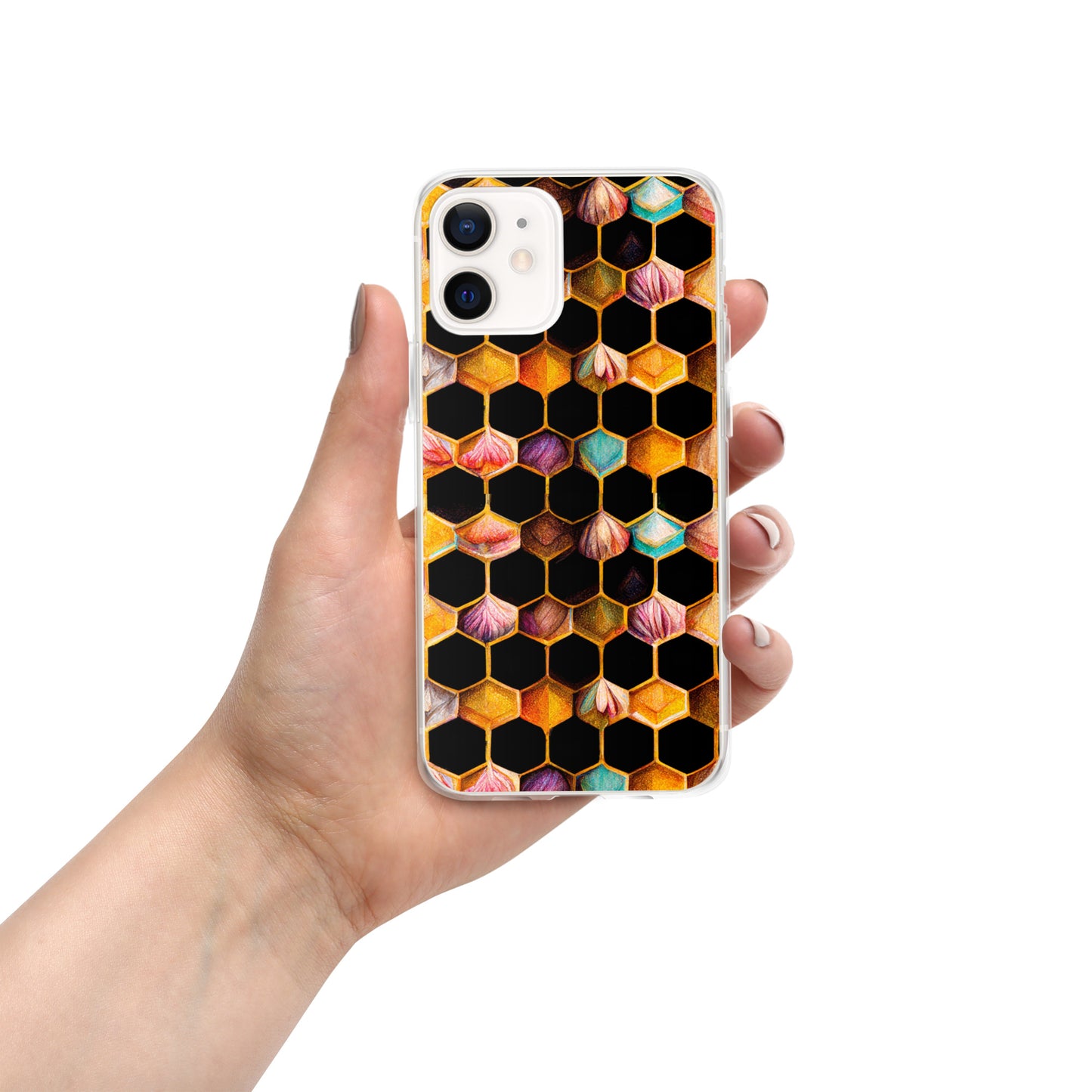 Beehive Lattice Love Clear Case for iPhone®