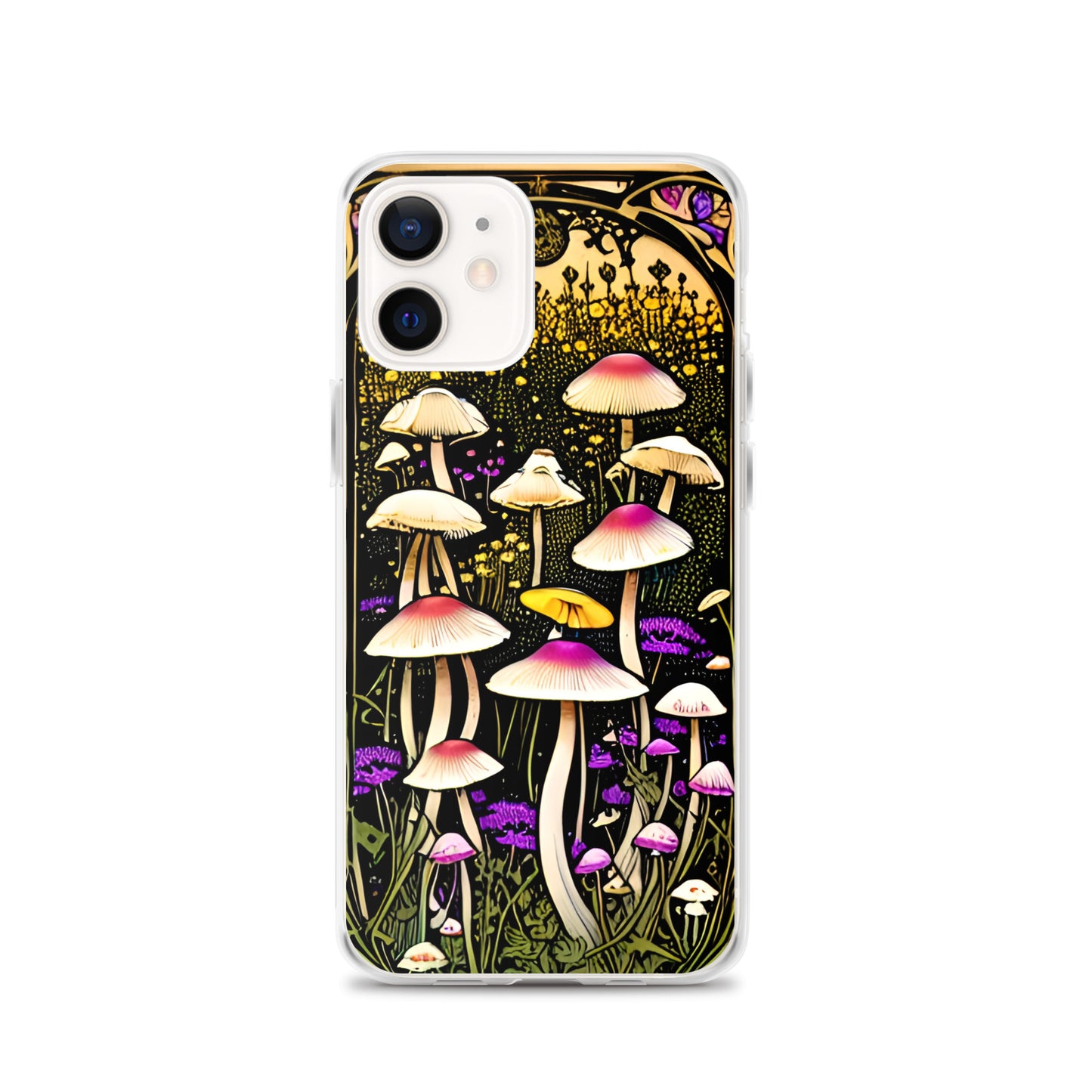 Nouveau Mushroom Meadow on Clear Case for iPhone®