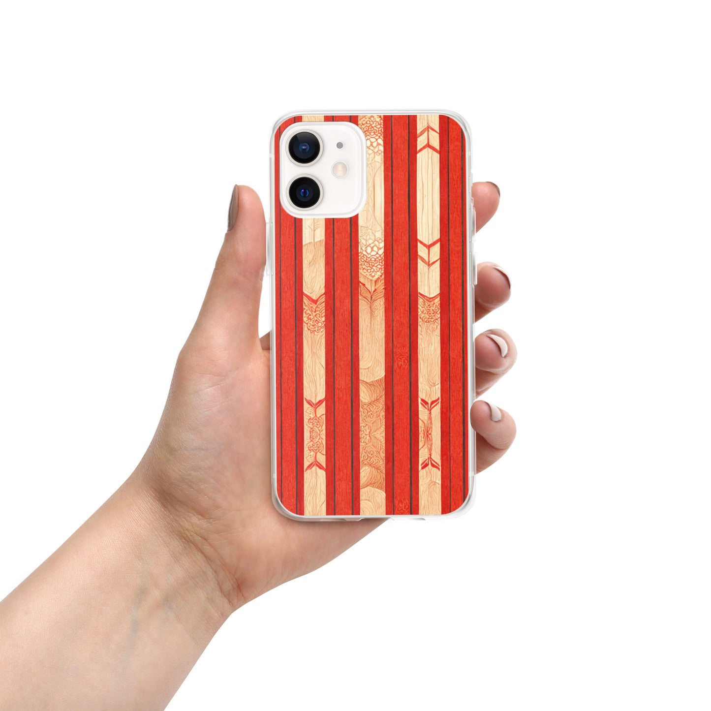 Scarlet Ribbon Clear Case for iPhone®