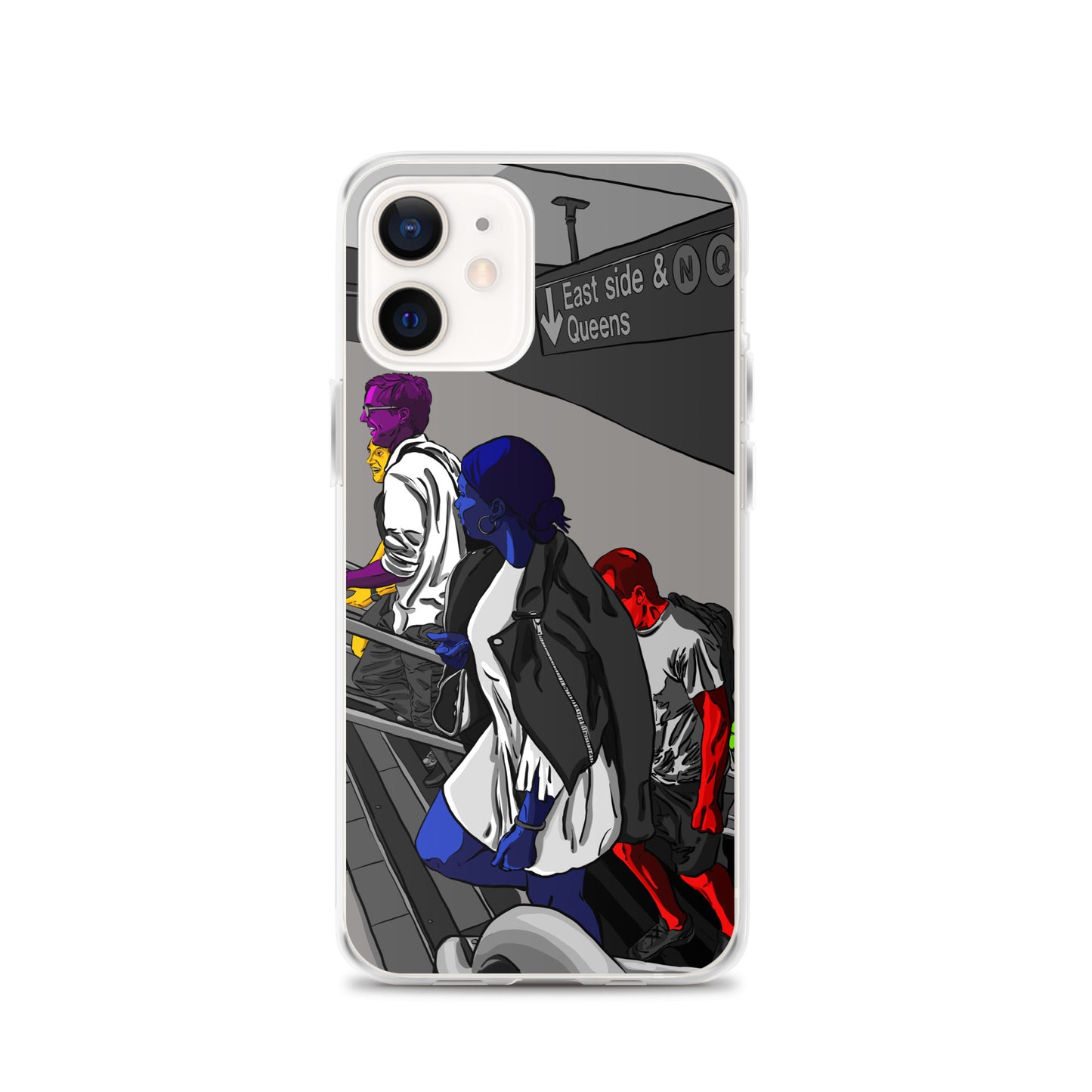 NYC Subway East Side and Queens Clear Case for iPhone®