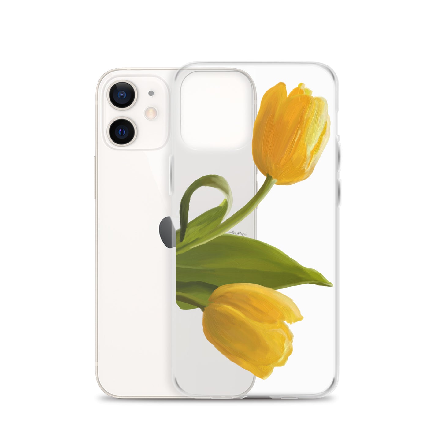 Sue’s Yellow Tulip Clear Case for iPhone®