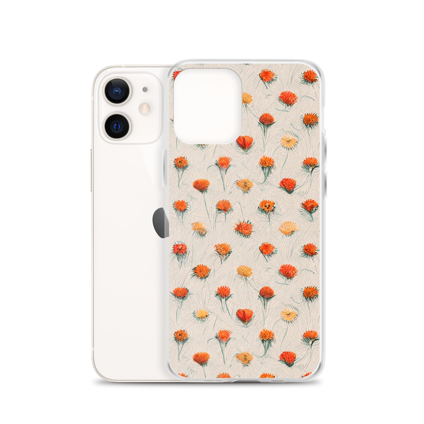 Fiery Meadow Sketch Clear Case for iPhone®