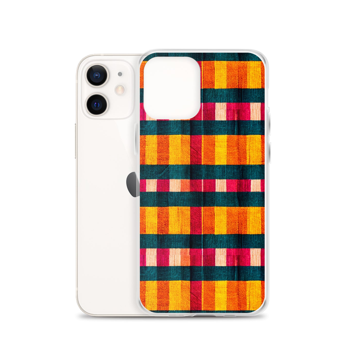 Tropical Fiesta Plaid Clear Case for iPhone®