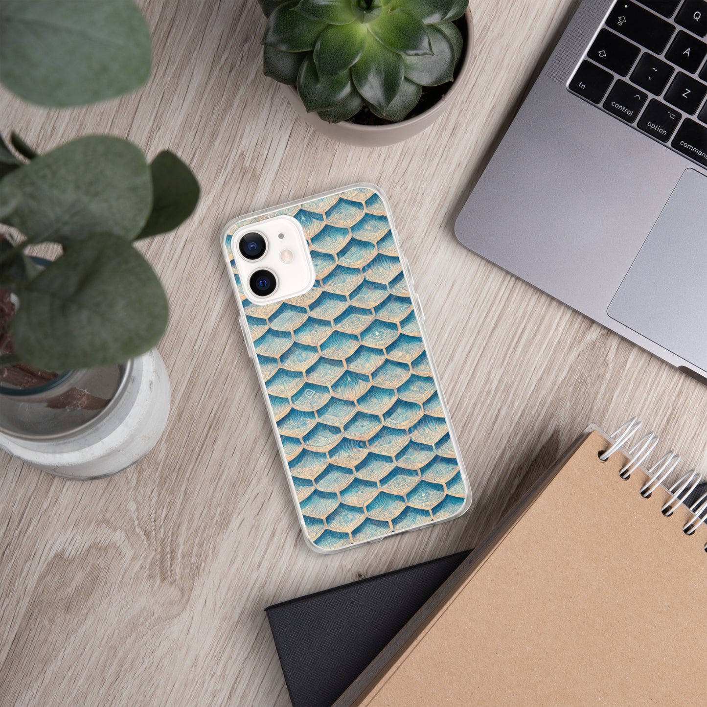 Seafoam Scales Clear Case for iPhone®