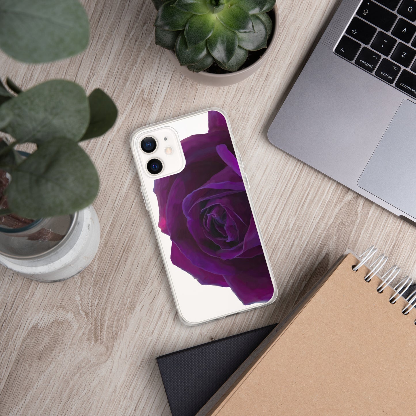 Joey’s Purple Rose Clear Case for iPhone®