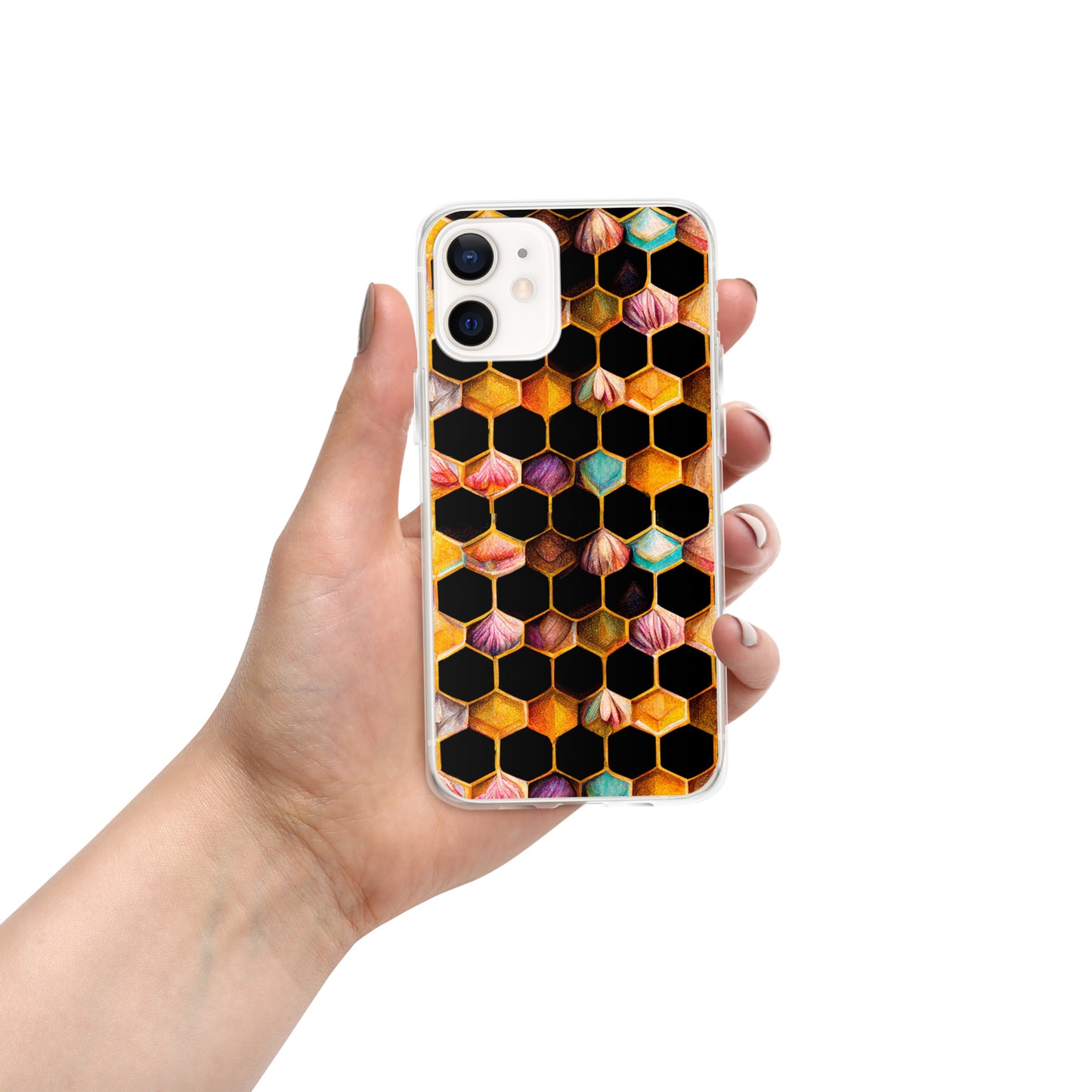 Beehive Lattice Love Clear Case for iPhone®