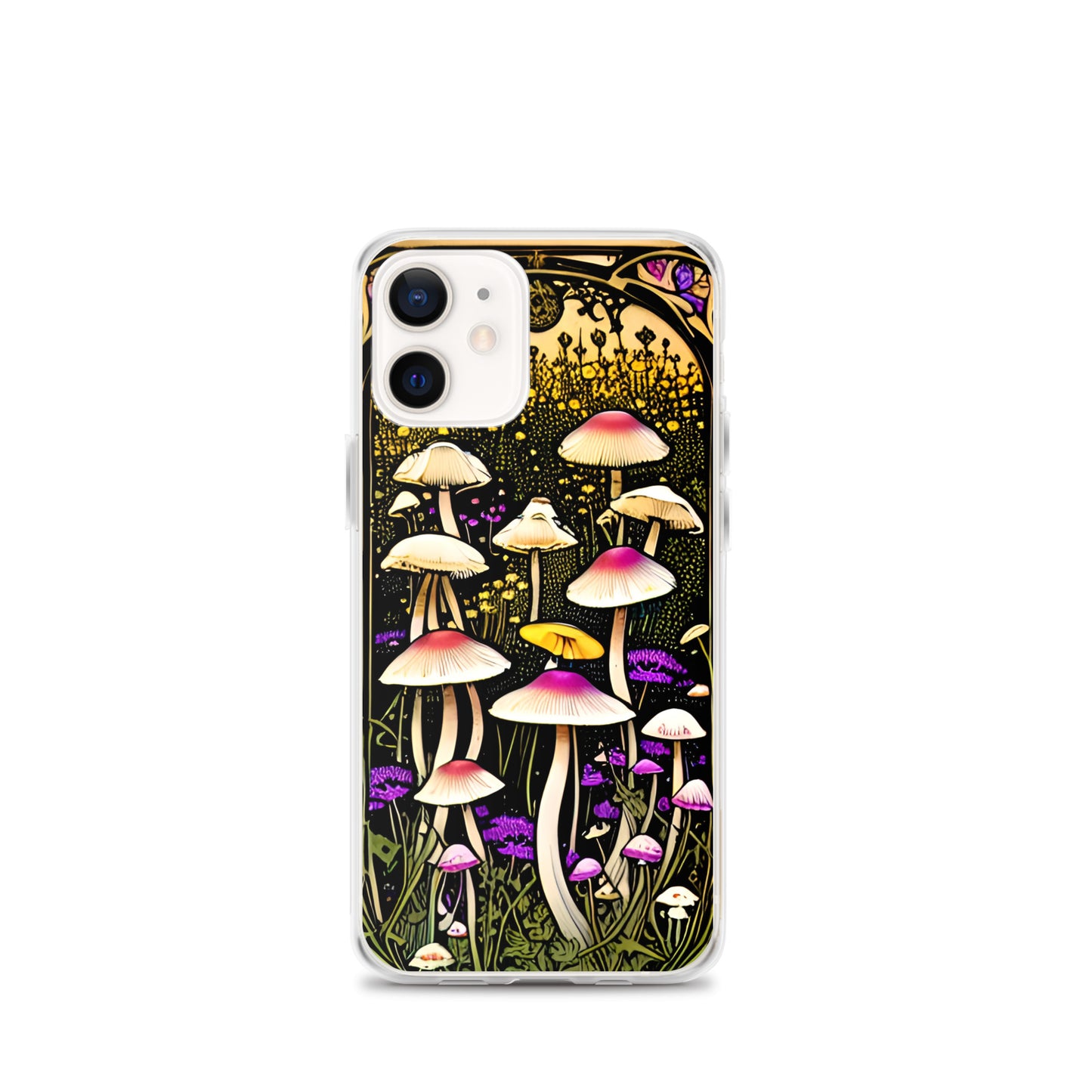 Nouveau Mushroom Meadow on Clear Case for iPhone®