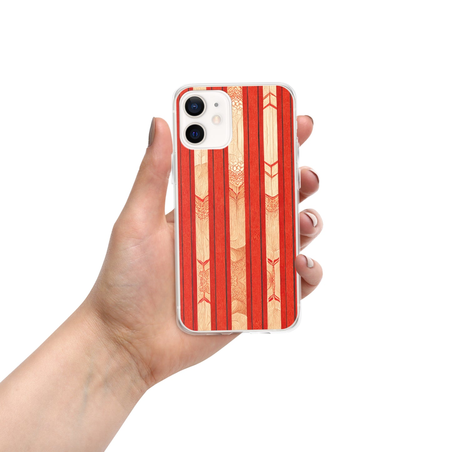 Scarlet Ribbon Clear Case for iPhone®