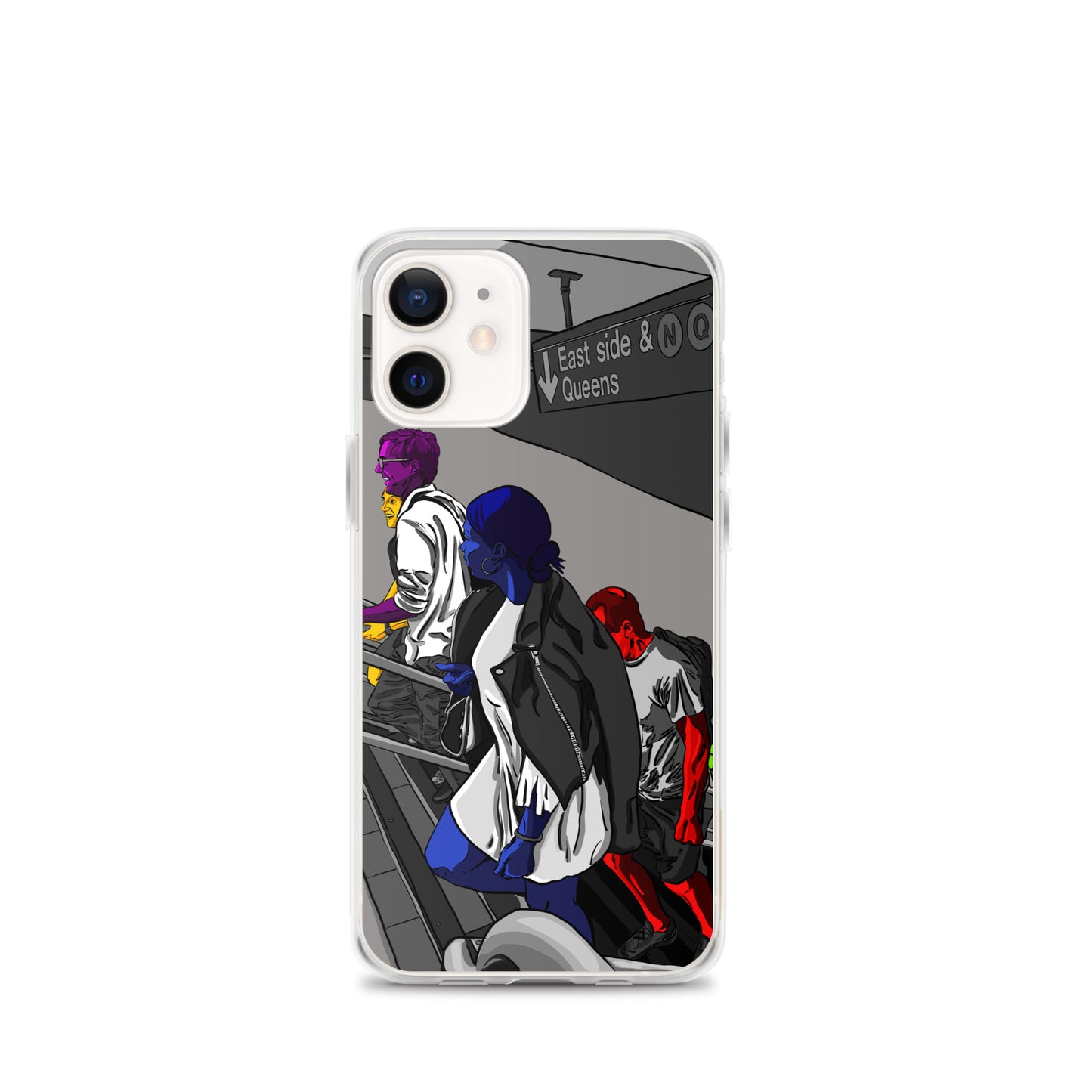 NYC Subway East Side and Queens Clear Case for iPhone®