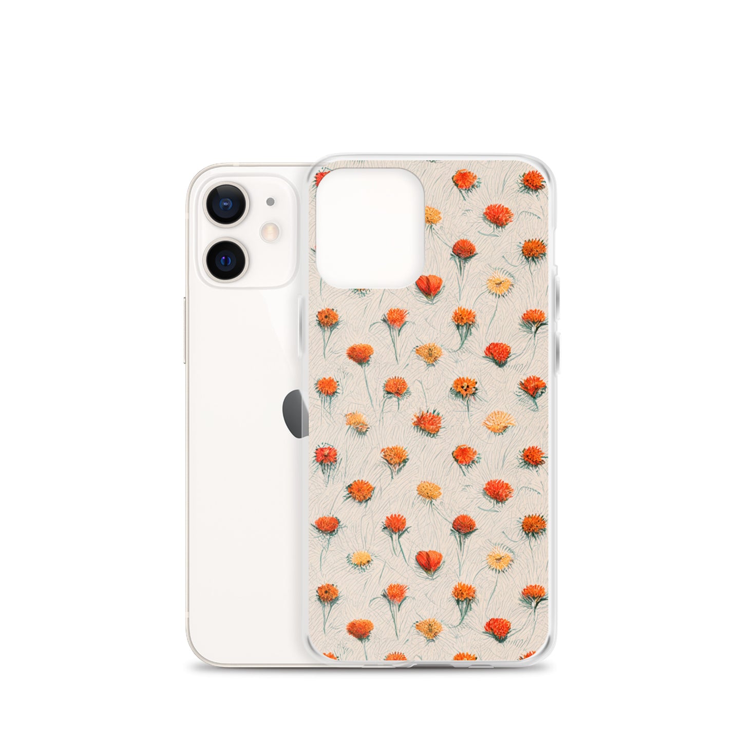 Fiery Meadow Sketch Clear Case for iPhone®