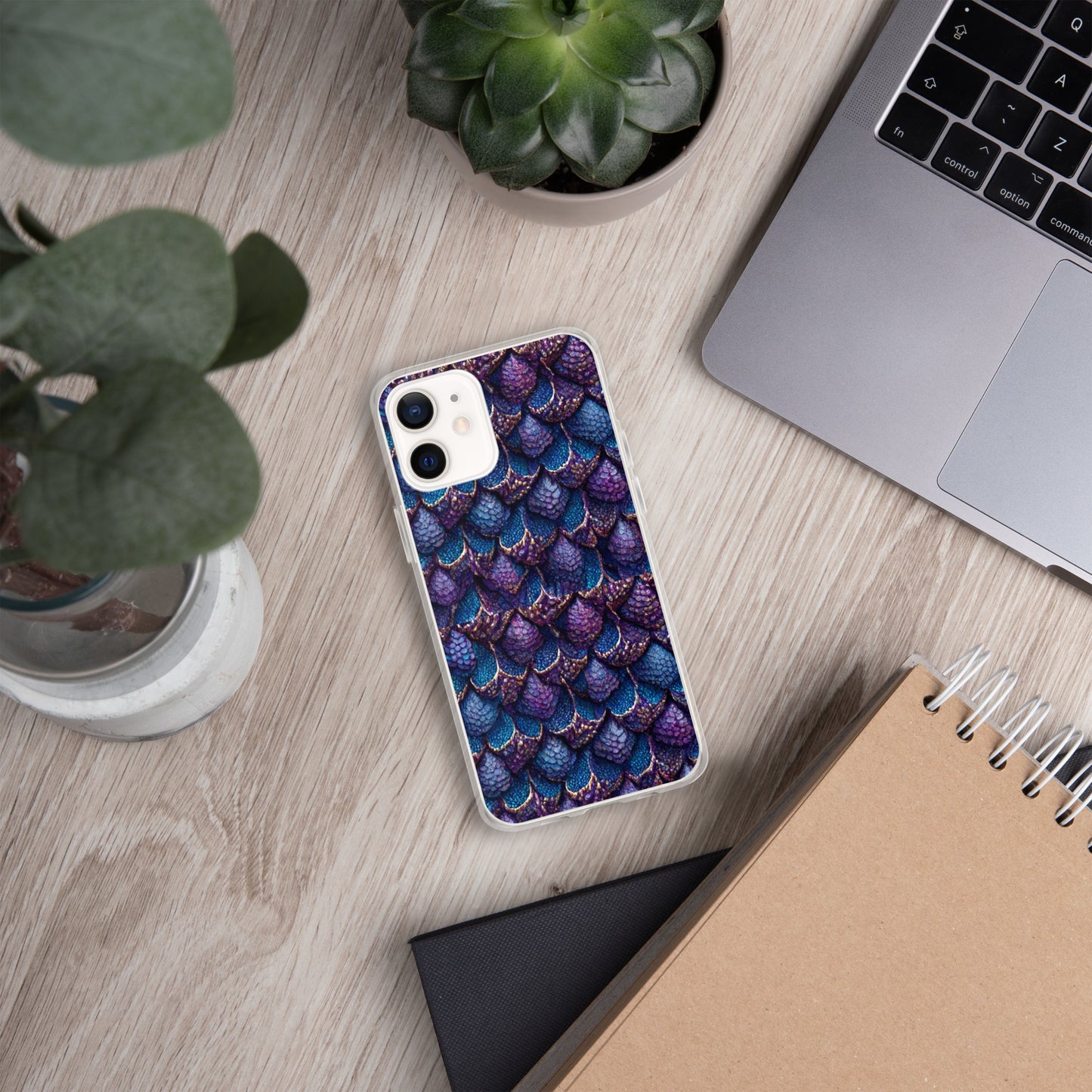 Luminosa, the Radiant Amethyst Drakon Clear Case for iPhone®