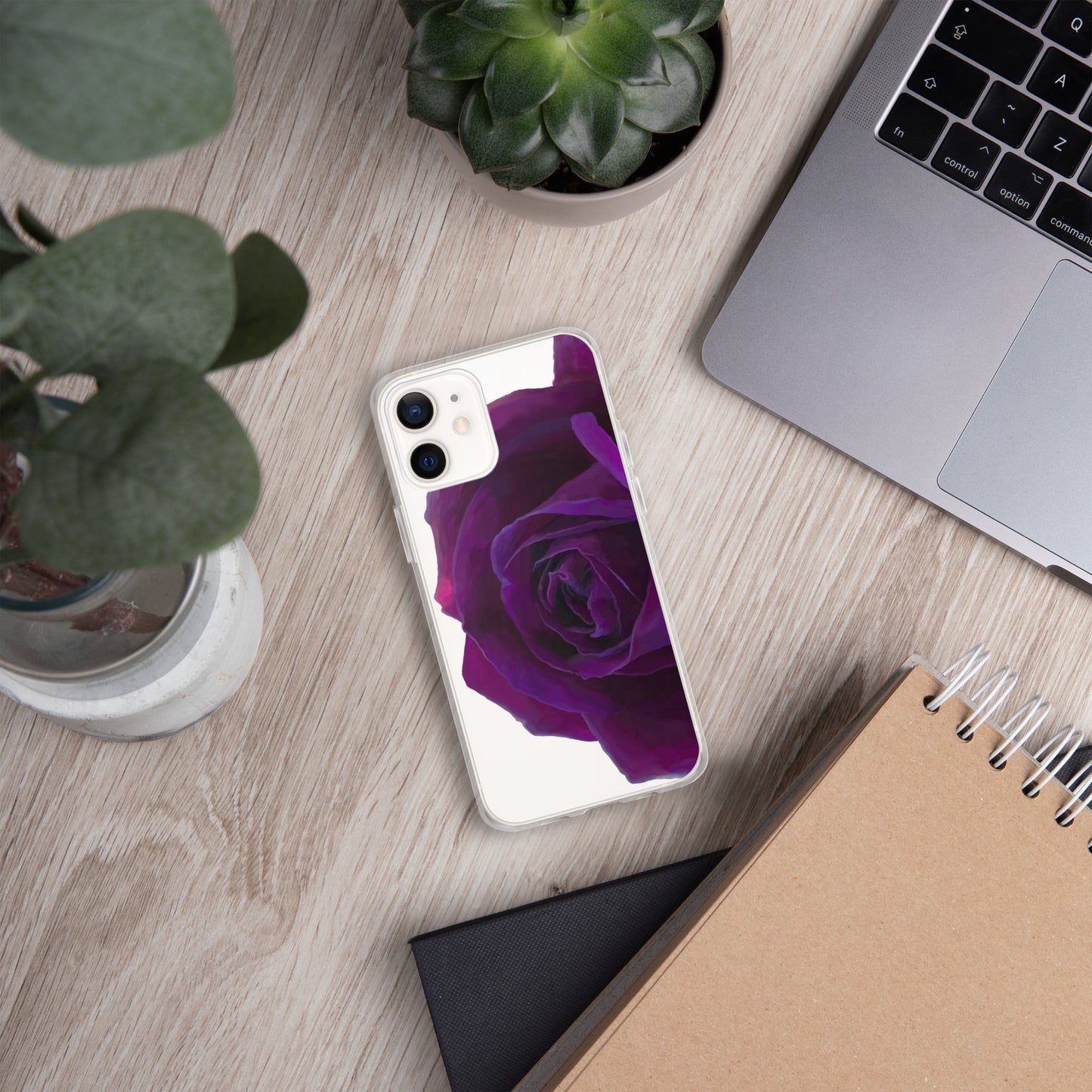 Joey’s Purple Rose Clear Case for iPhone®