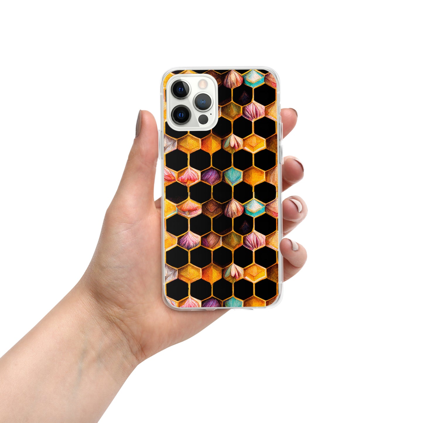 Beehive Lattice Love Clear Case for iPhone®