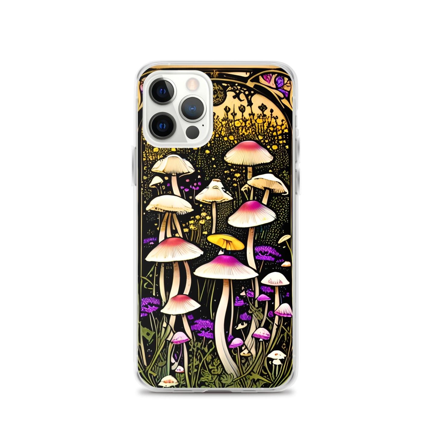 Nouveau Mushroom Meadow on Clear Case for iPhone®