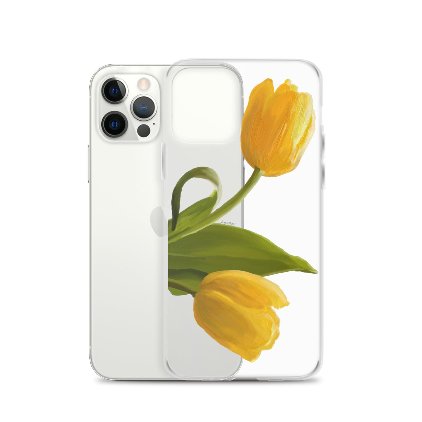 Sue’s Yellow Tulip Clear Case for iPhone®