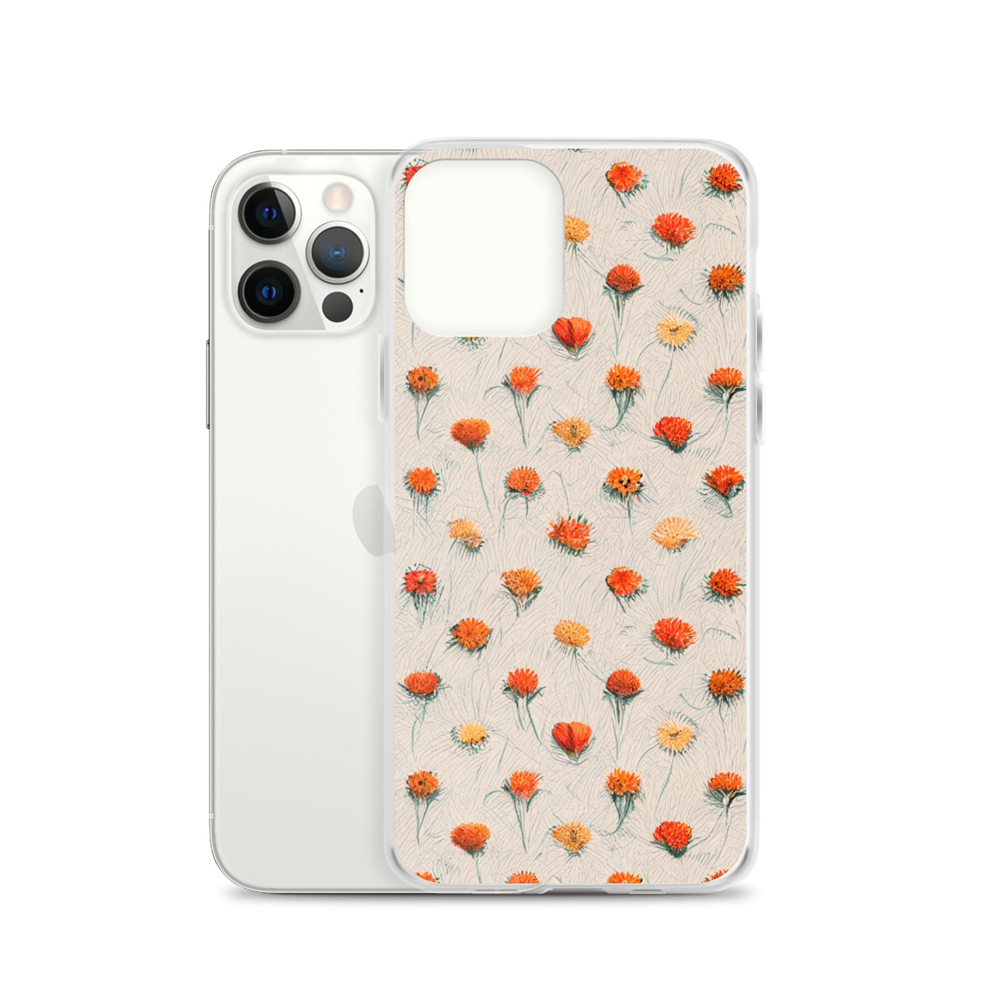 Fiery Meadow Sketch Clear Case for iPhone®