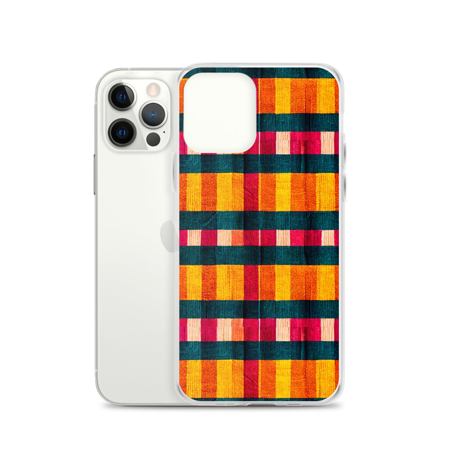 Tropical Fiesta Plaid Clear Case for iPhone®