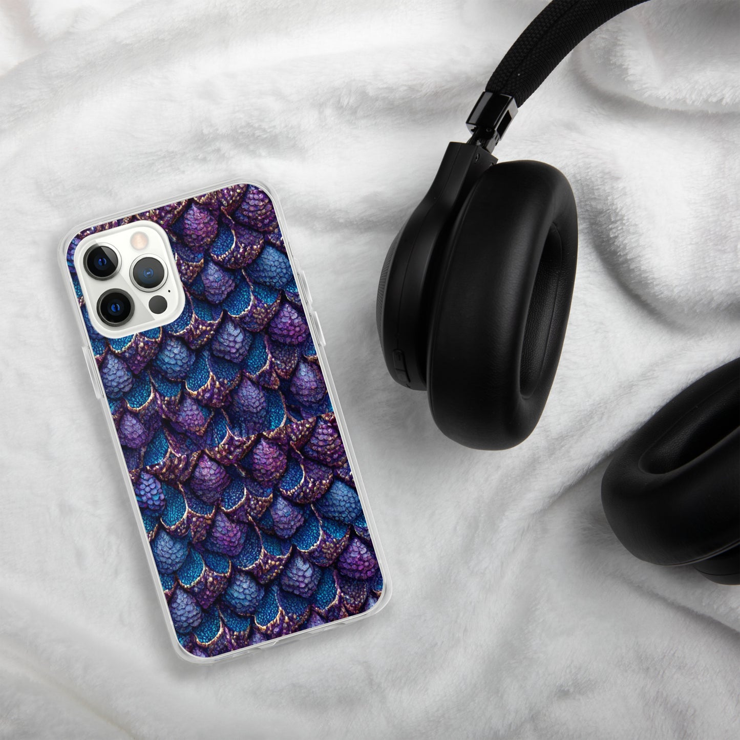 Luminosa, the Radiant Amethyst Drakon Clear Case for iPhone®