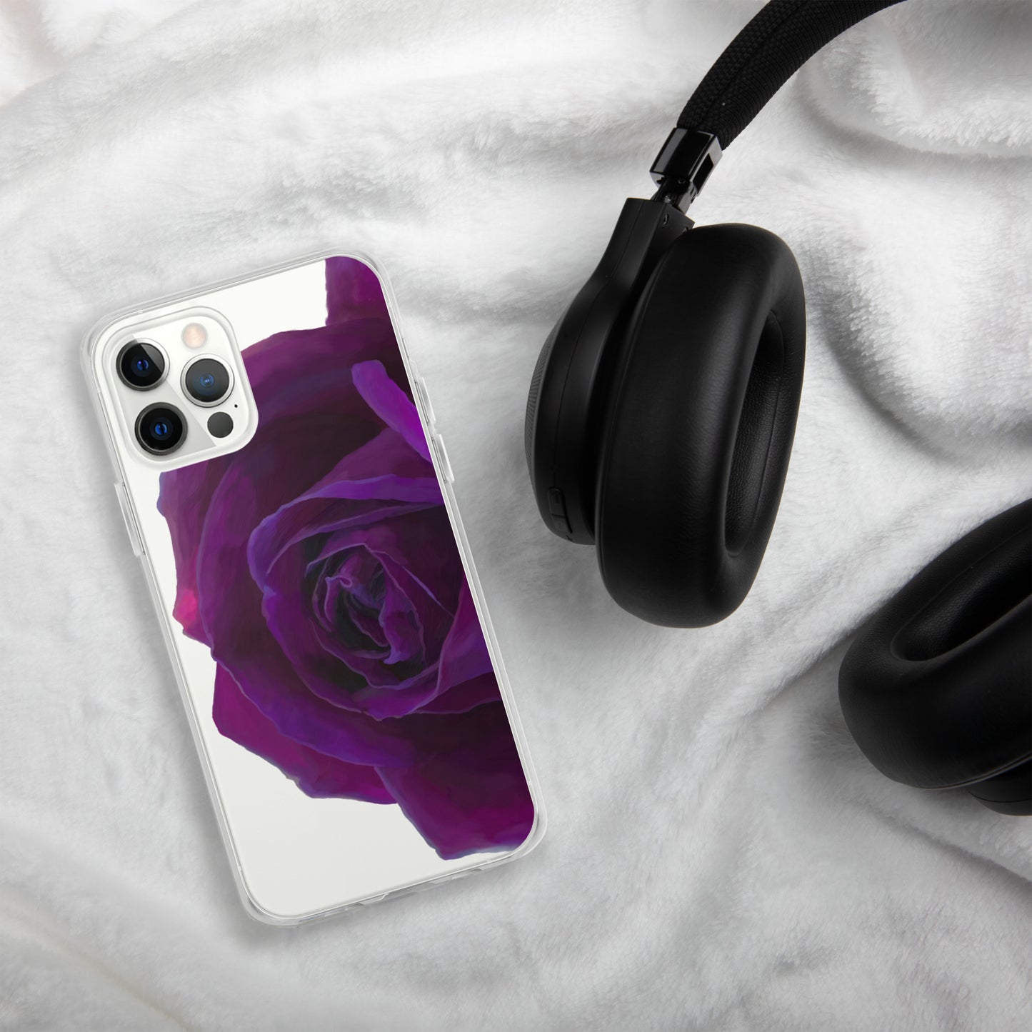 Joey’s Purple Rose Clear Case for iPhone®