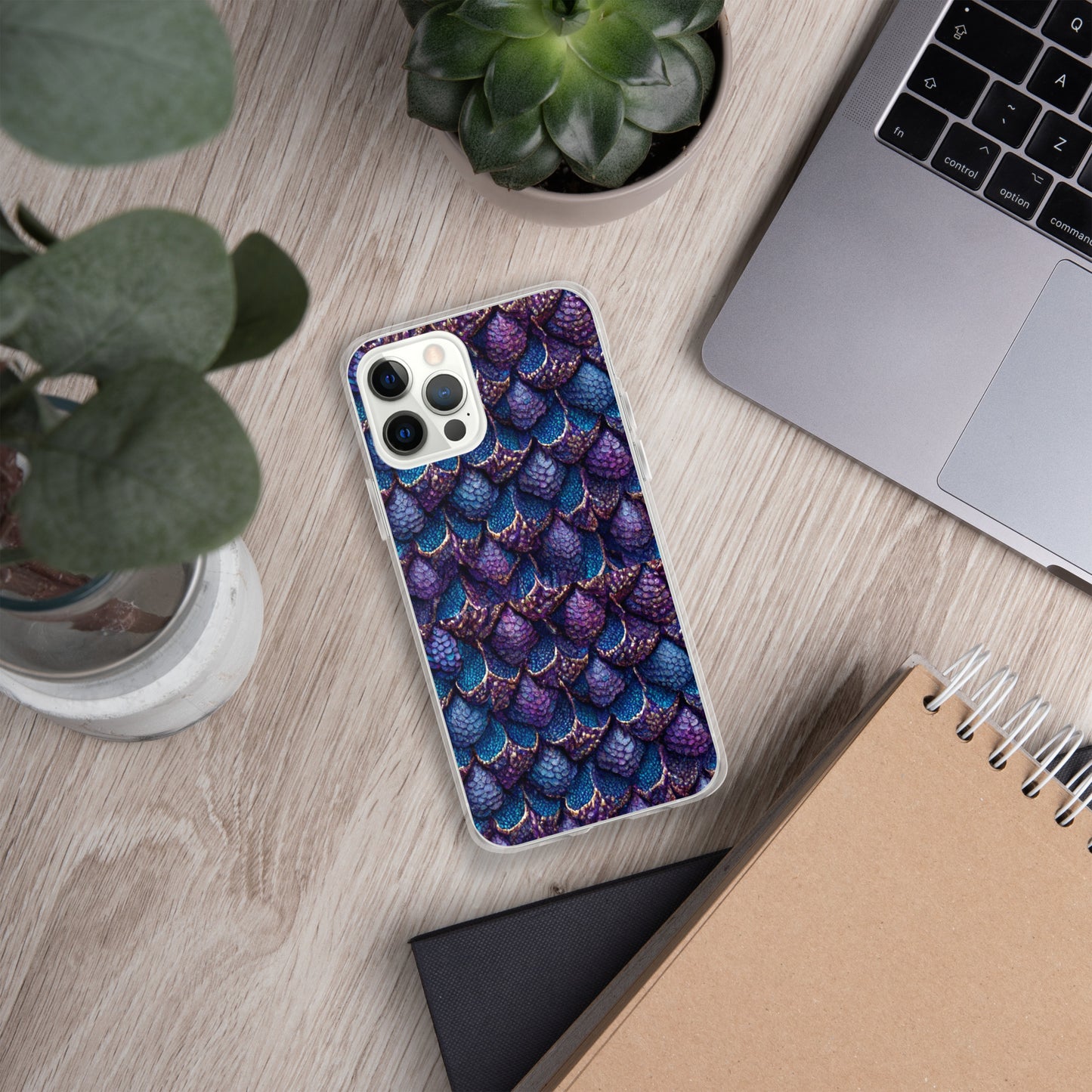 Luminosa, the Radiant Amethyst Drakon Clear Case for iPhone®