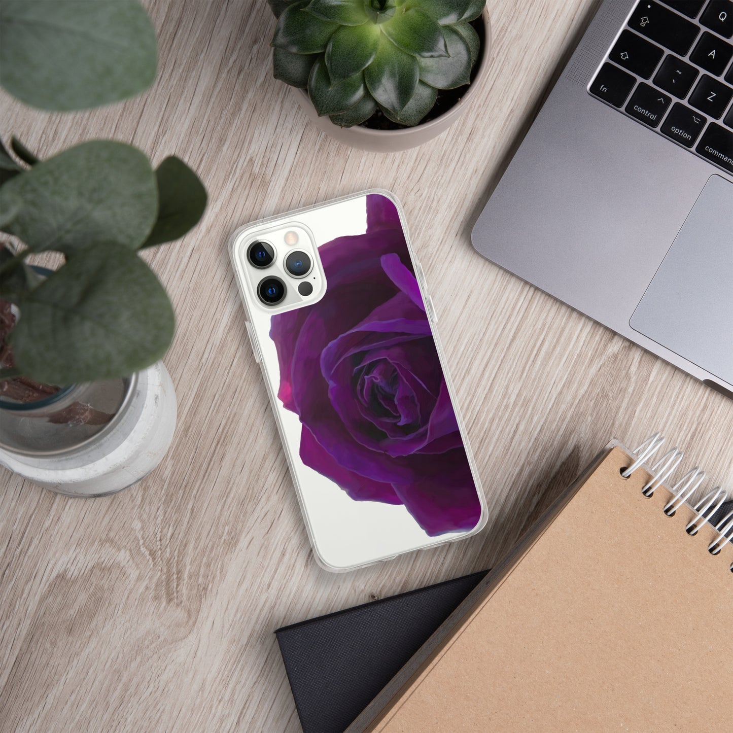 Joey’s Purple Rose Clear Case for iPhone®