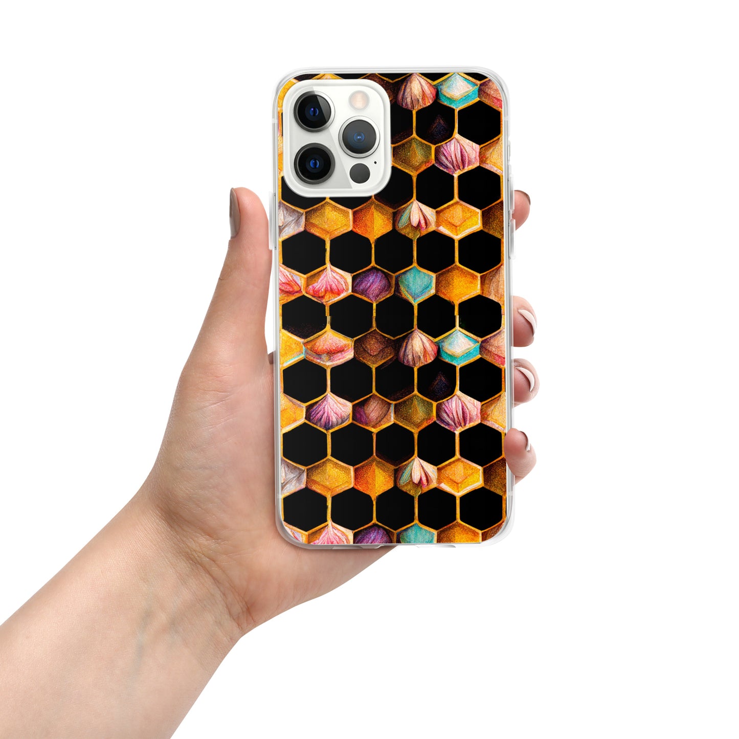 Beehive Lattice Love Clear Case for iPhone®