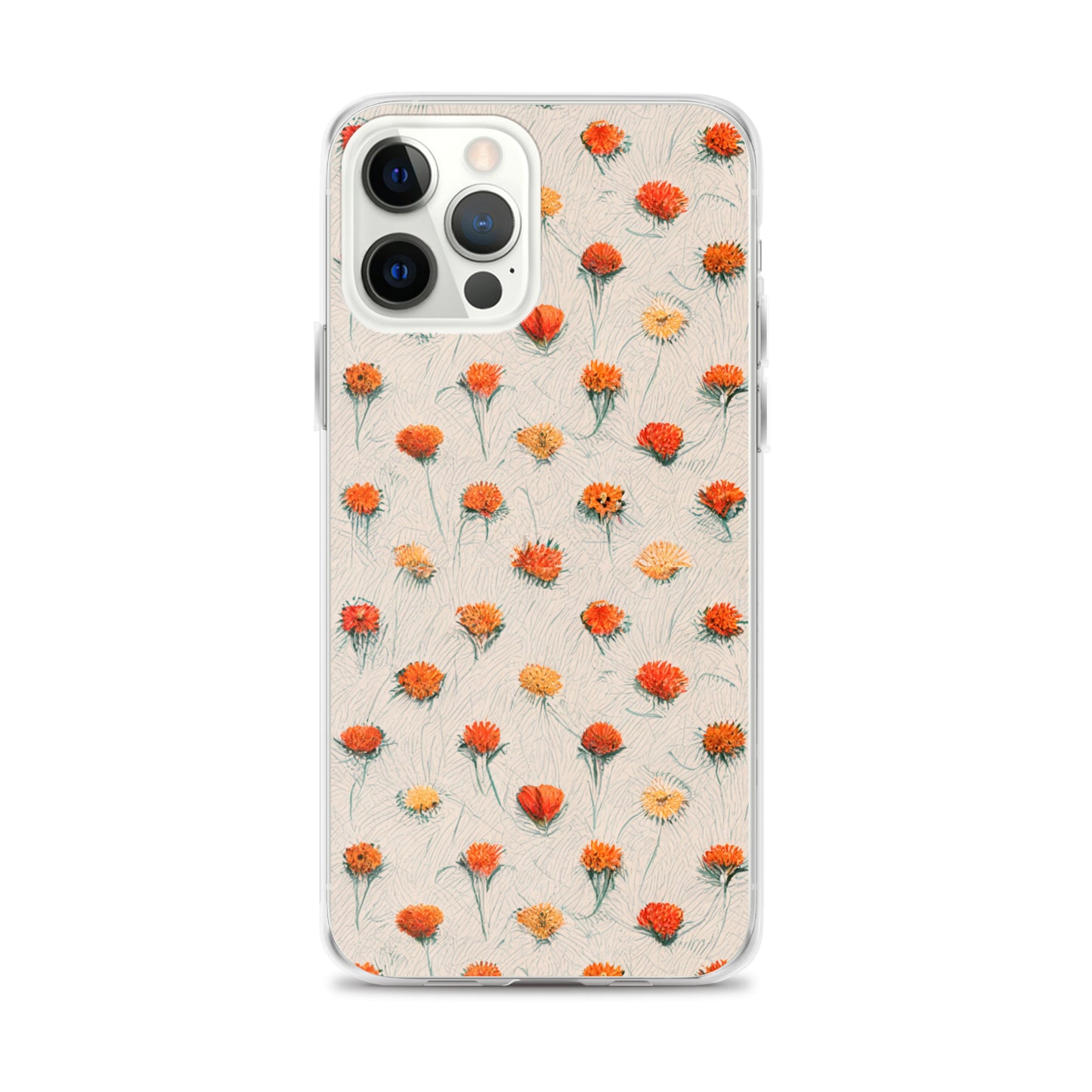 Fiery Meadow Sketch Clear Case for iPhone®