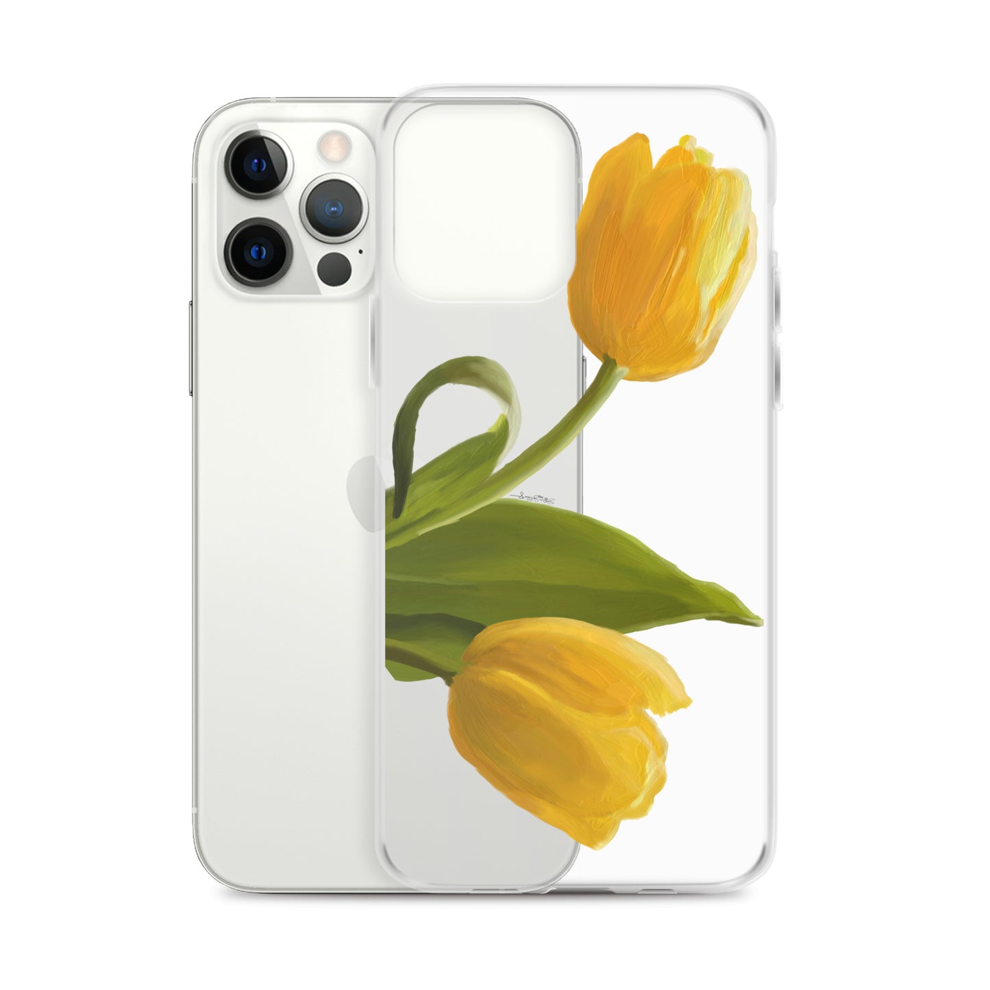 Sue’s Yellow Tulip Clear Case for iPhone®